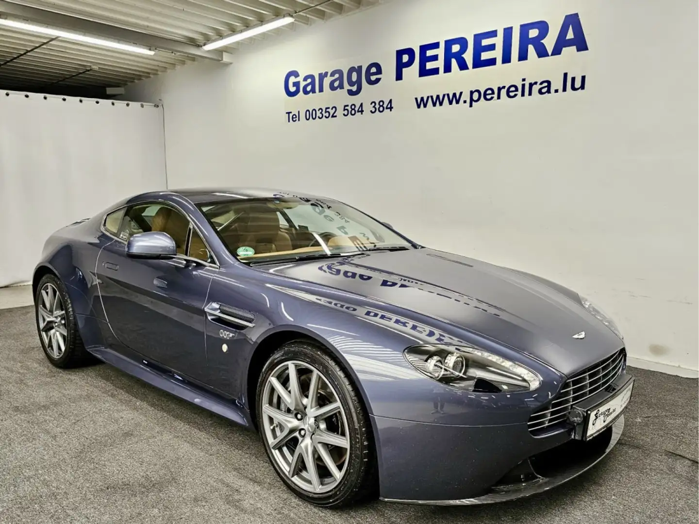 Aston Martin V8 Vantage S CARBON EUROPA CUIR NAVI Albastru - 1