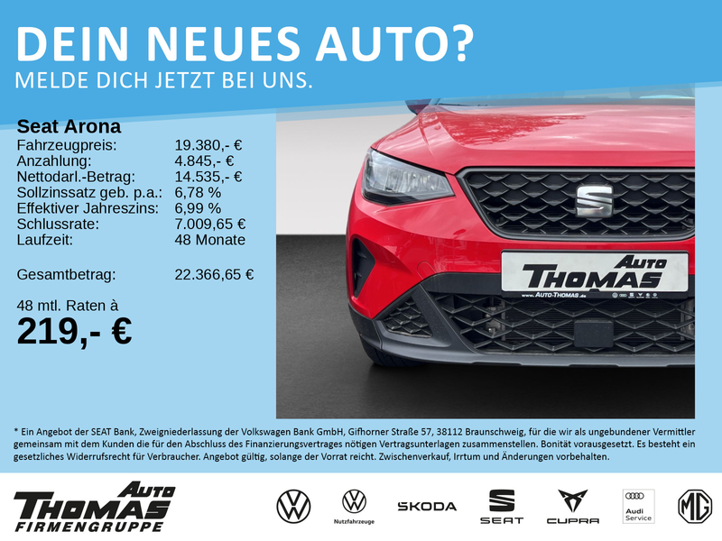 SEAT Arona 1.0 TSI 6-Gang Style Edition Full Link
