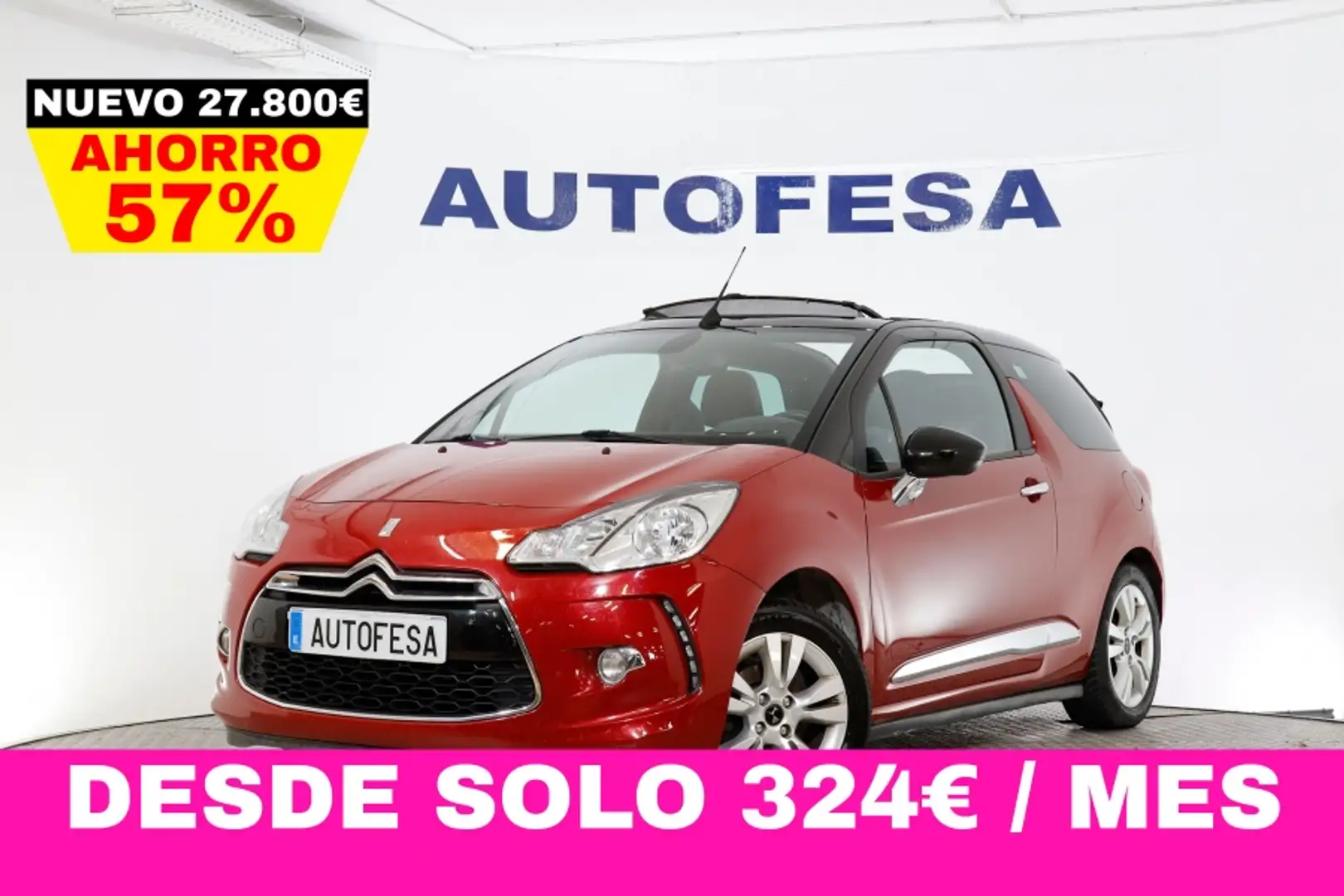 DS Automobiles DS 3 1.2 CABRIO 110cv SO CHIC 3P S/S # NAVY, PARKTRONIC Paars - 1