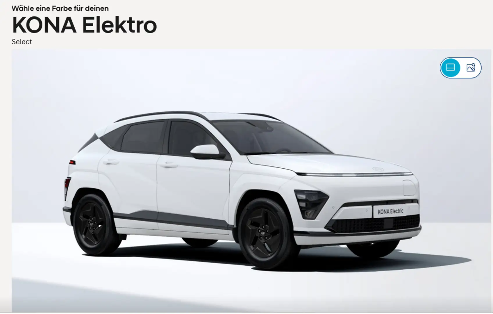 Hyundai KONA (MY26) EV 49kWh (135 PS) Select ⚡️ AKTIONSLEASING Weiß - 1