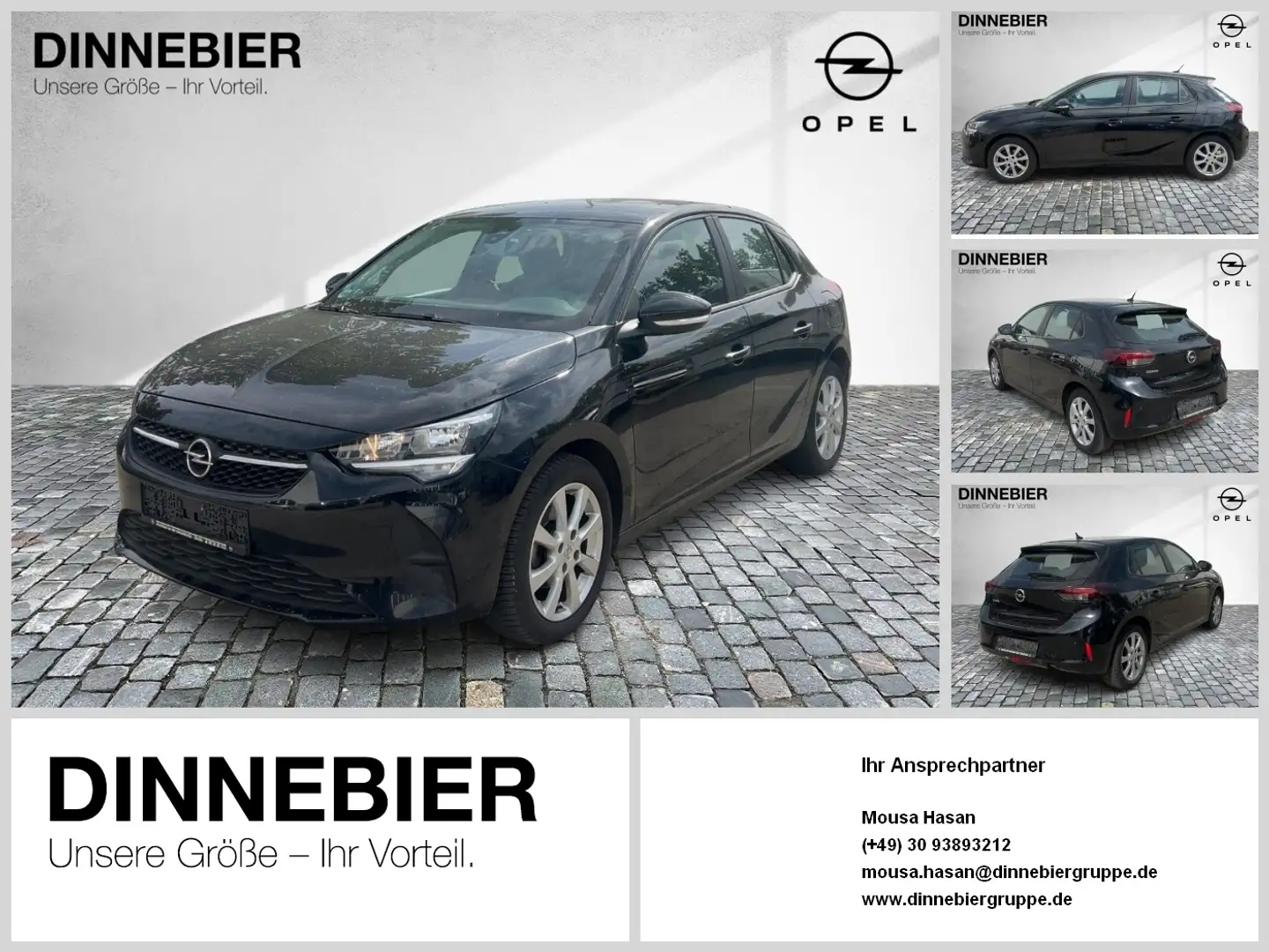 Opel Corsa Edition 1.2 *PDC+KLIMA+TEMPOMAT* LM SHZ PDC SpurH Noir - 1