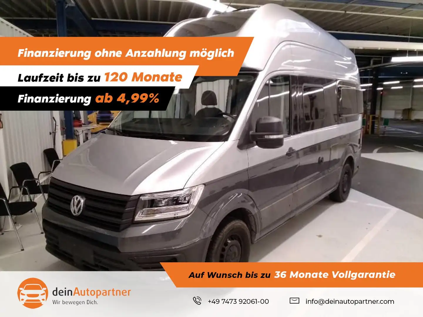 Volkswagen Grand California Crafter  Grand California 600 FWD LED/ACC/LANE/PAN Silber - 1