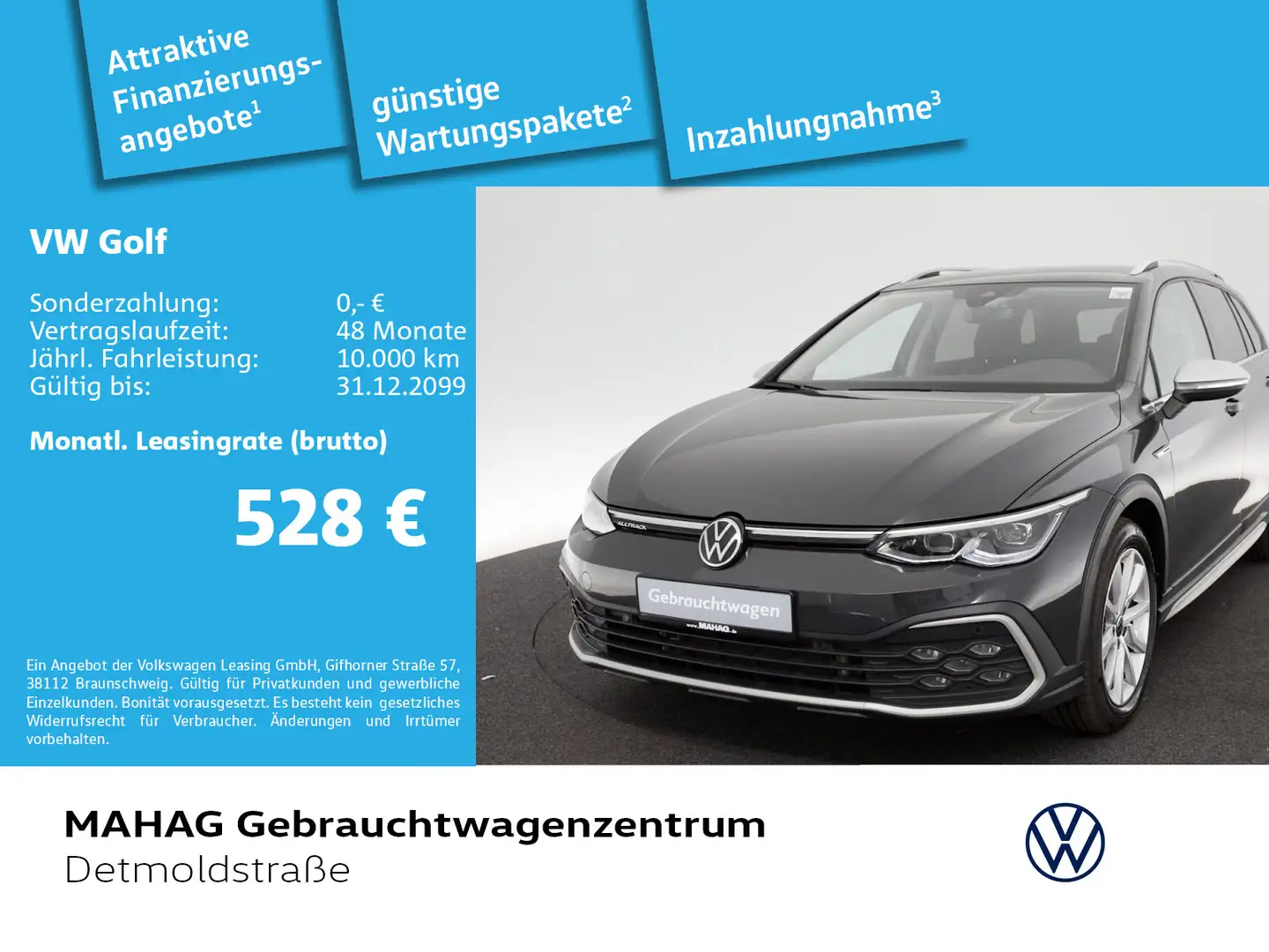 Volkswagen Golf VIII Alltrack 2.0 TDI 4Mot. AHK Navi LEDPlu Grau - 1