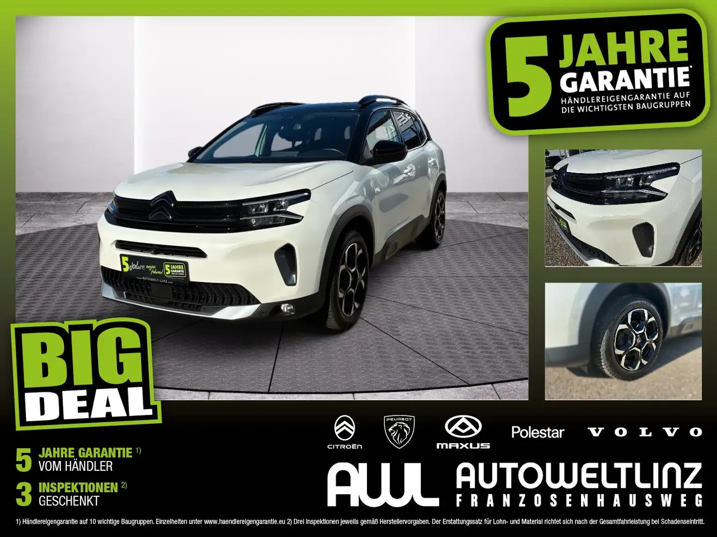 Citroen C5 Aircross 1.5 BlueHDi 130 S&S Max Alcantara+SD Weiß - 1