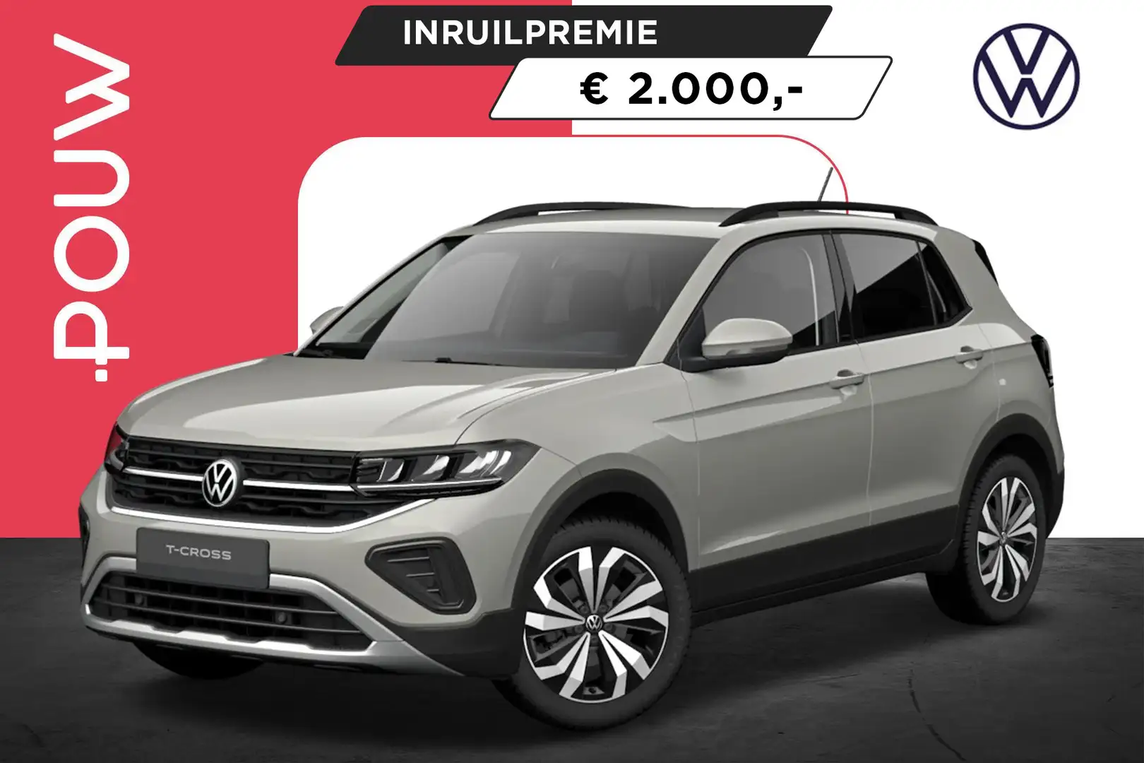 Volkswagen T-Cross 1.0 TSI 115pk Life Edition | Digital Cockpit | Tre Grijs - 1