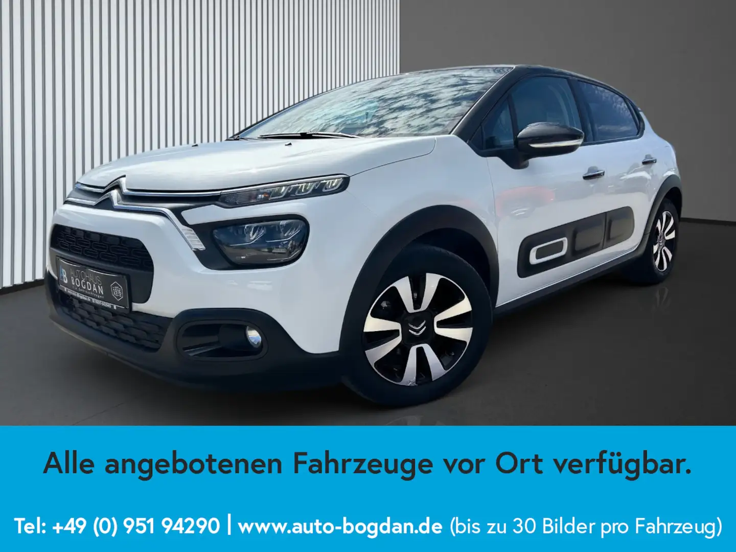 Citroen C3 Shine Automatik*Tempomat*Kamera*SHZ*DAB Wit - 2