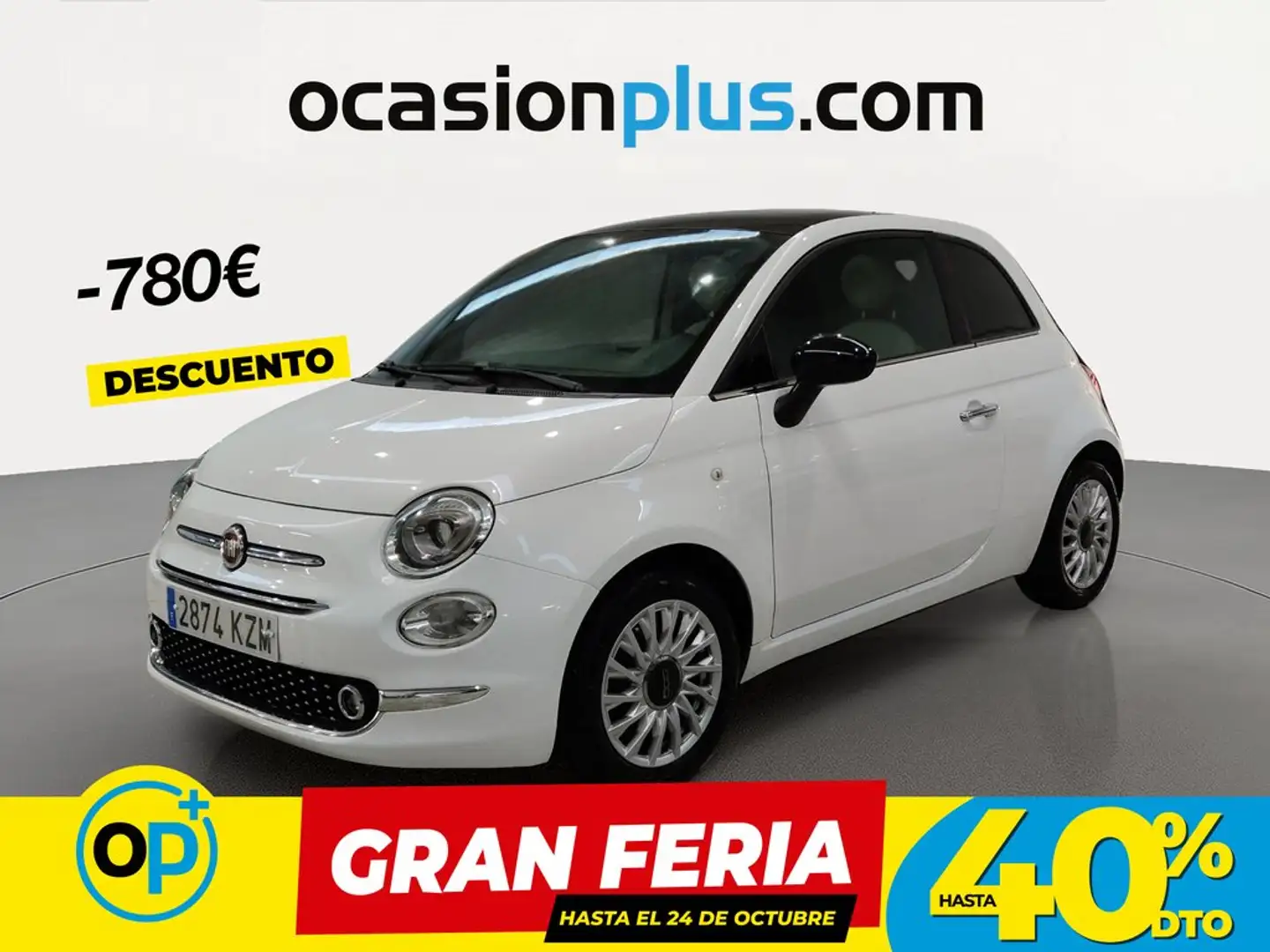 Fiat 500 1.2 GLP Star Blanco - 1