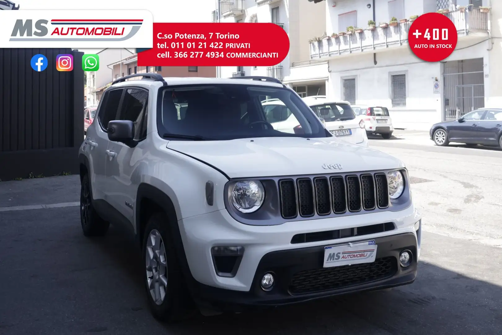 Jeep Renegade Jeep Renegade 1.6 Mjt 120 CV S Unicoproprietario Bianco - 1