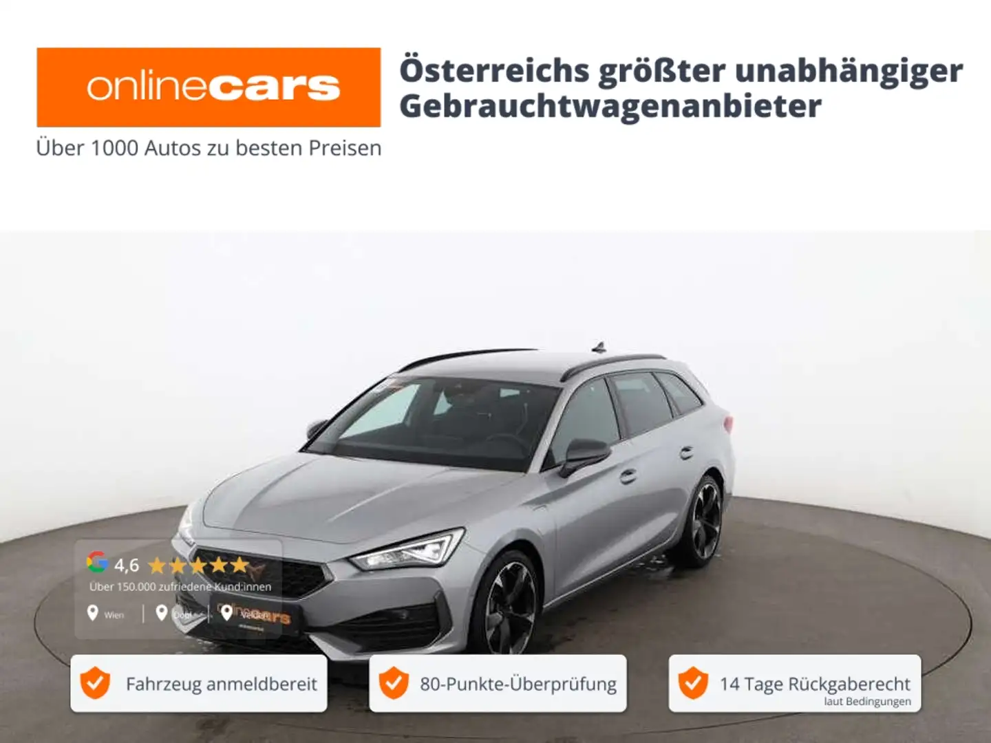 CUPRA Leon ST 1.4 eHYBRID PHEV 150/204 Aut LED RADAR Zilver - 1