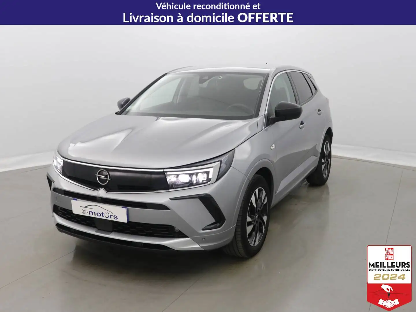 Opel Grandland 1.5 Diesel 130 BVA8 Elegance +GPSPro Gris - 1