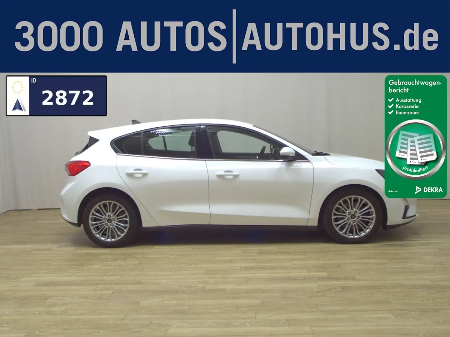 Ford Focus 2.0 EB Titanium Navi ACC PDC Shz Blanc - 1