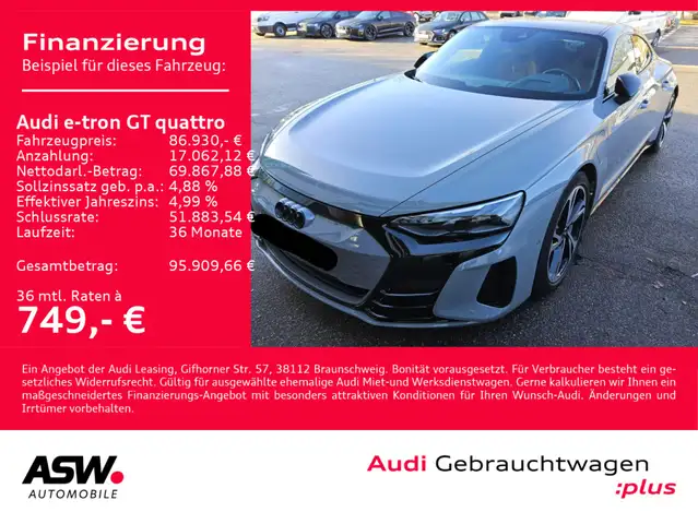 Audi e-tron GT Matrix 360° B&O PANO HUD LEDER