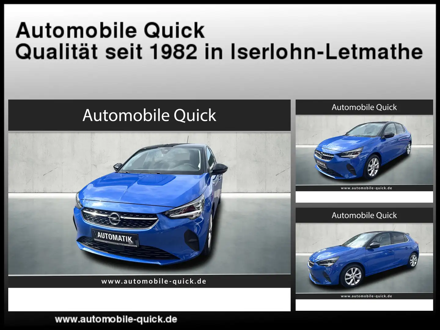 Opel Corsa F 1.2 Aut., * Elegance * R.-Kamera *1.Hd Blau - 1