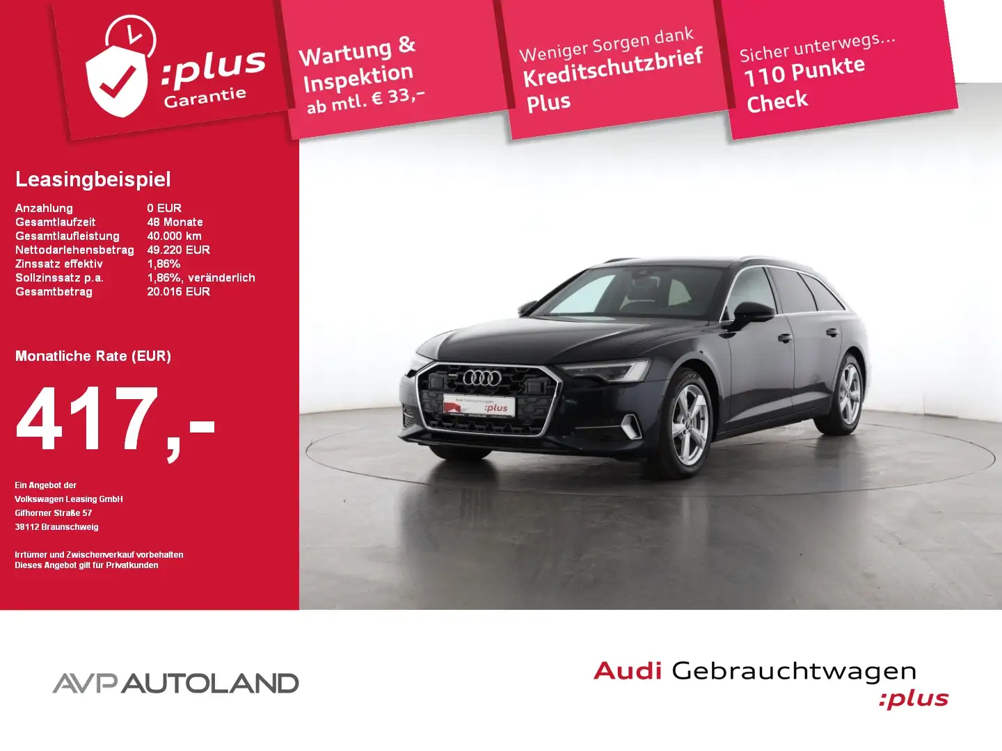 Audi A6 Avant 40 TDI quattro S tronic advanced | PANO Blau - 1