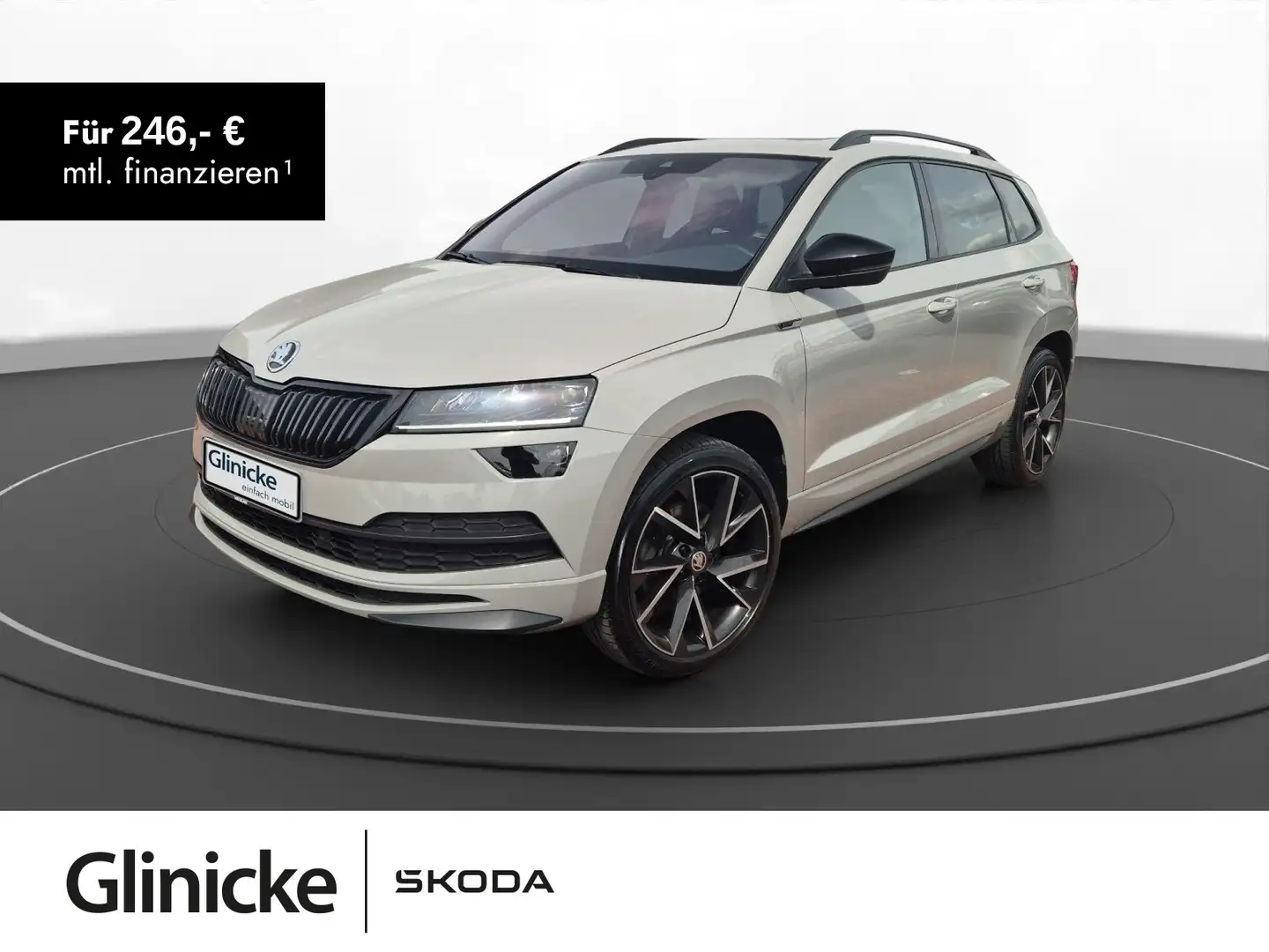 Skoda Karoq 2.0 TSI DSG Sportline 4x4 StandH AHK Pano Grau - 1