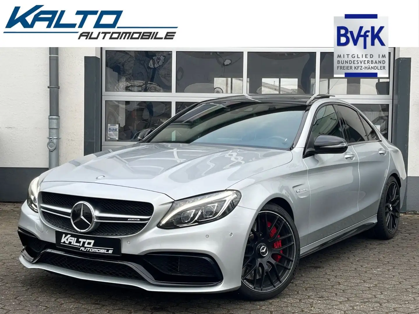 Mercedes-Benz C 63 AMG S "Drivers Pack" Pano Assyst HuD 19" Срібний - 1