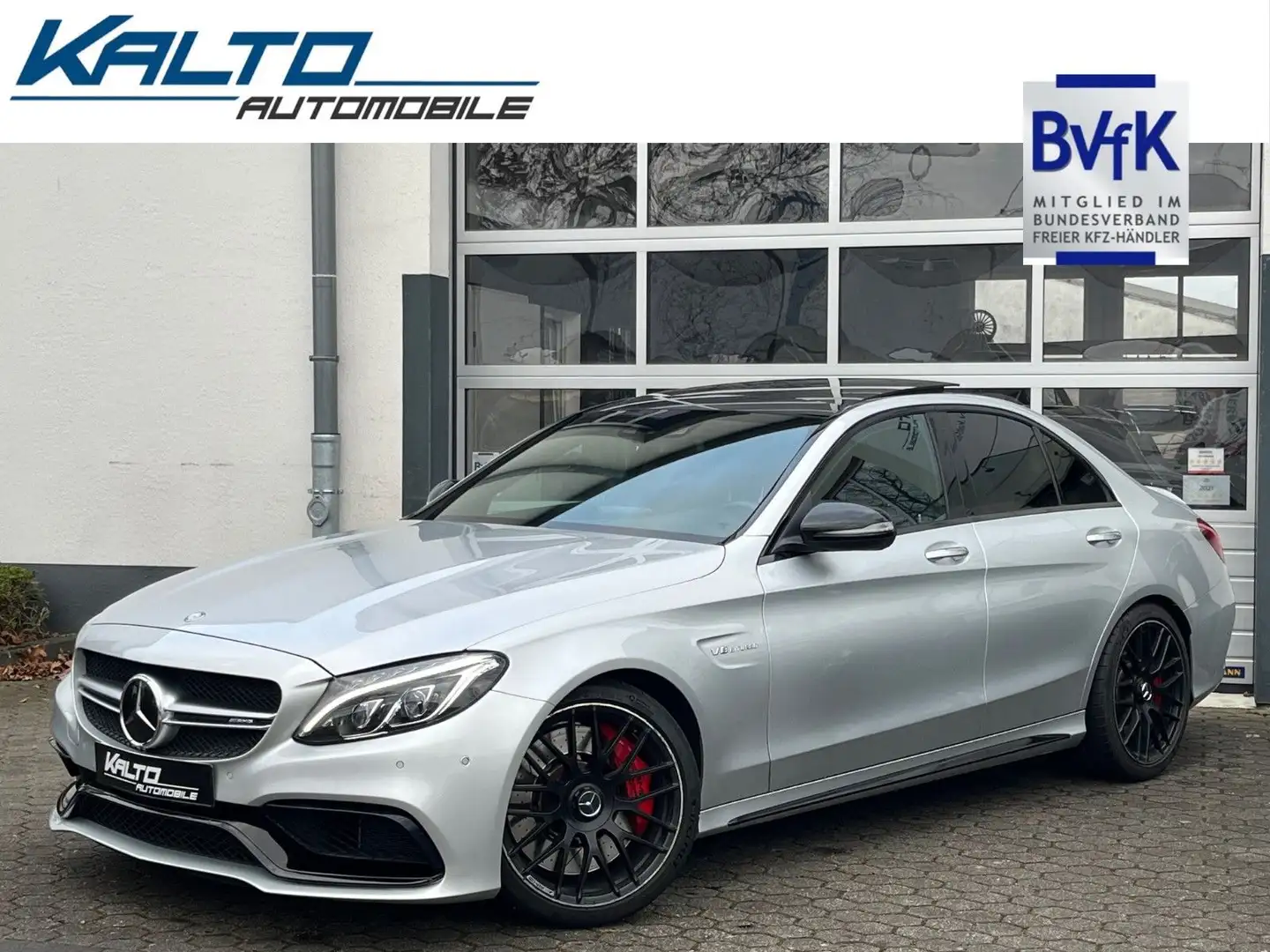 Mercedes-Benz C 63 AMG S "Drivers Pack" Pano Assyst HuD 19" Gümüş rengi - 2