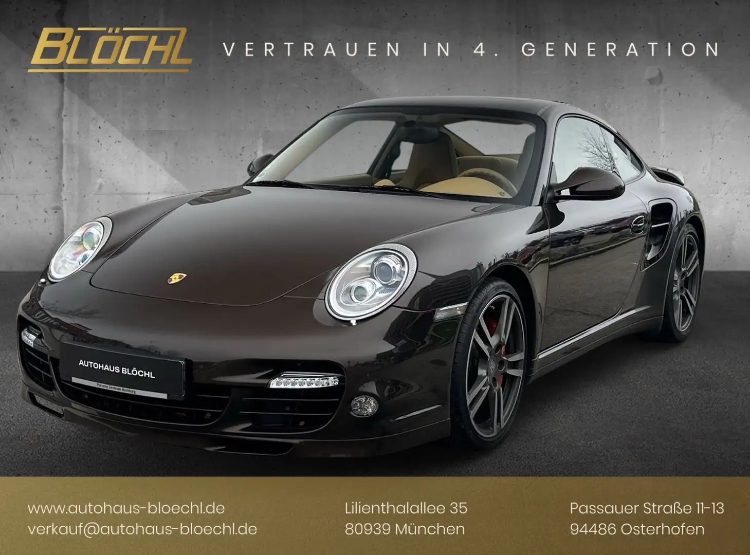 Porsche 997 .2 Turbo*ex. Vorstand*Exclusive*Alu*PDK* Braun - 1