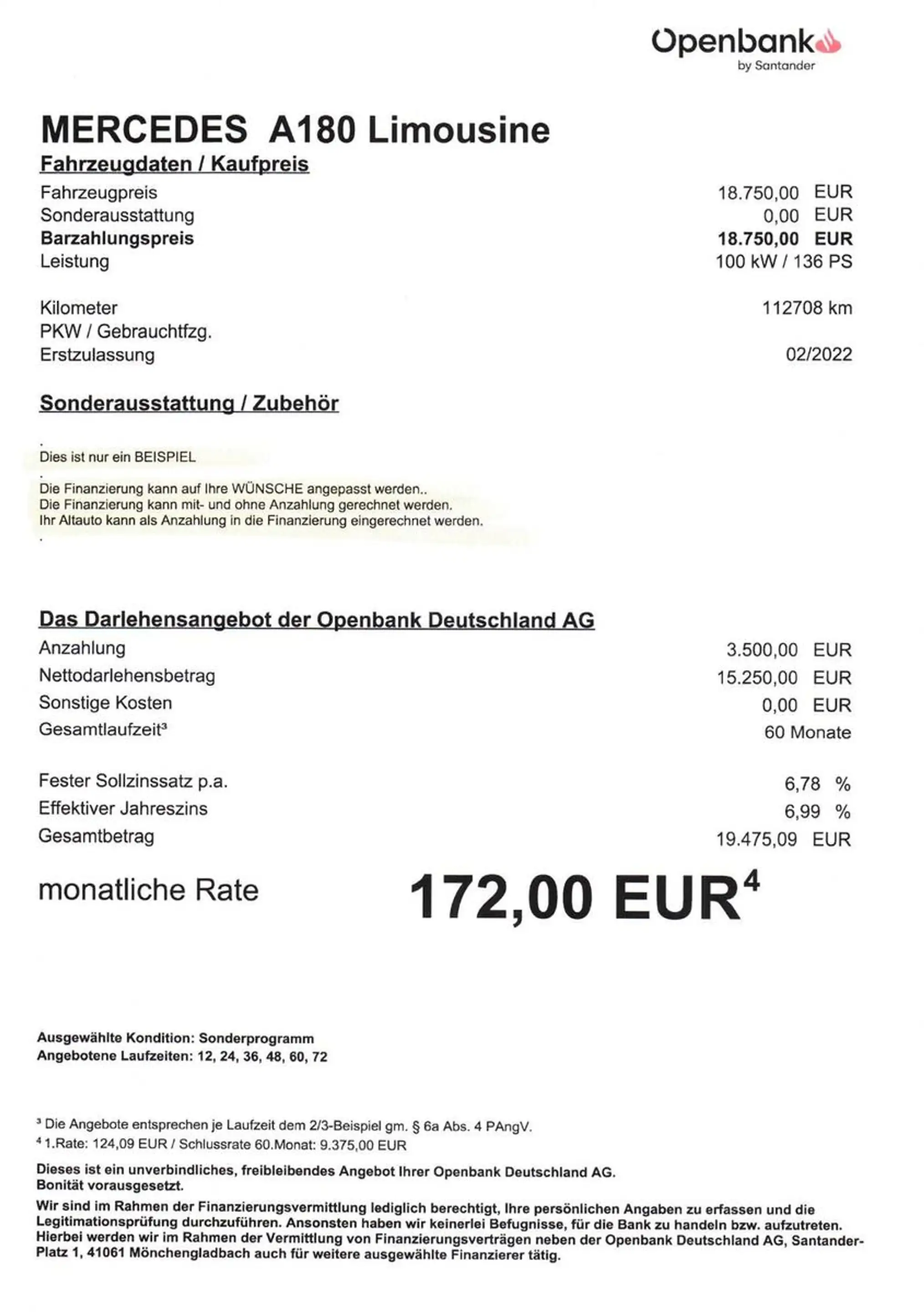 Mercedes-Benz A 180 Limousine NAV/LED/KAM/PDC/SHZ — photo 2
