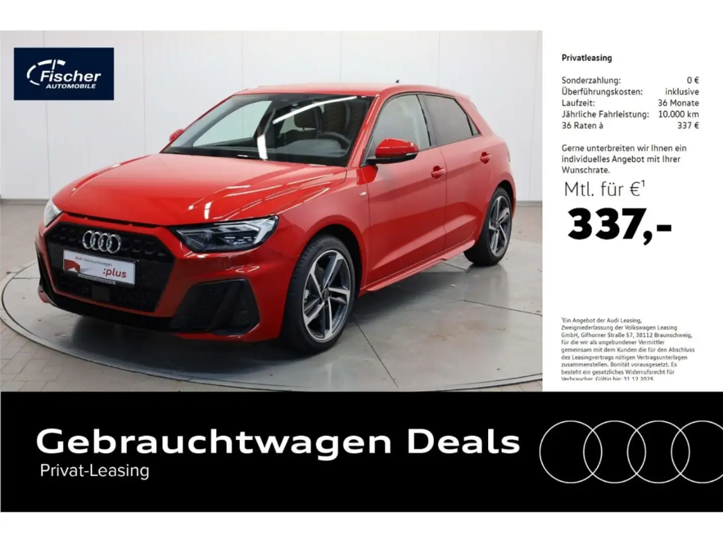Audi A1 Sportback 35 TFSI S line S-Tronic NAV/LED Rot - 1