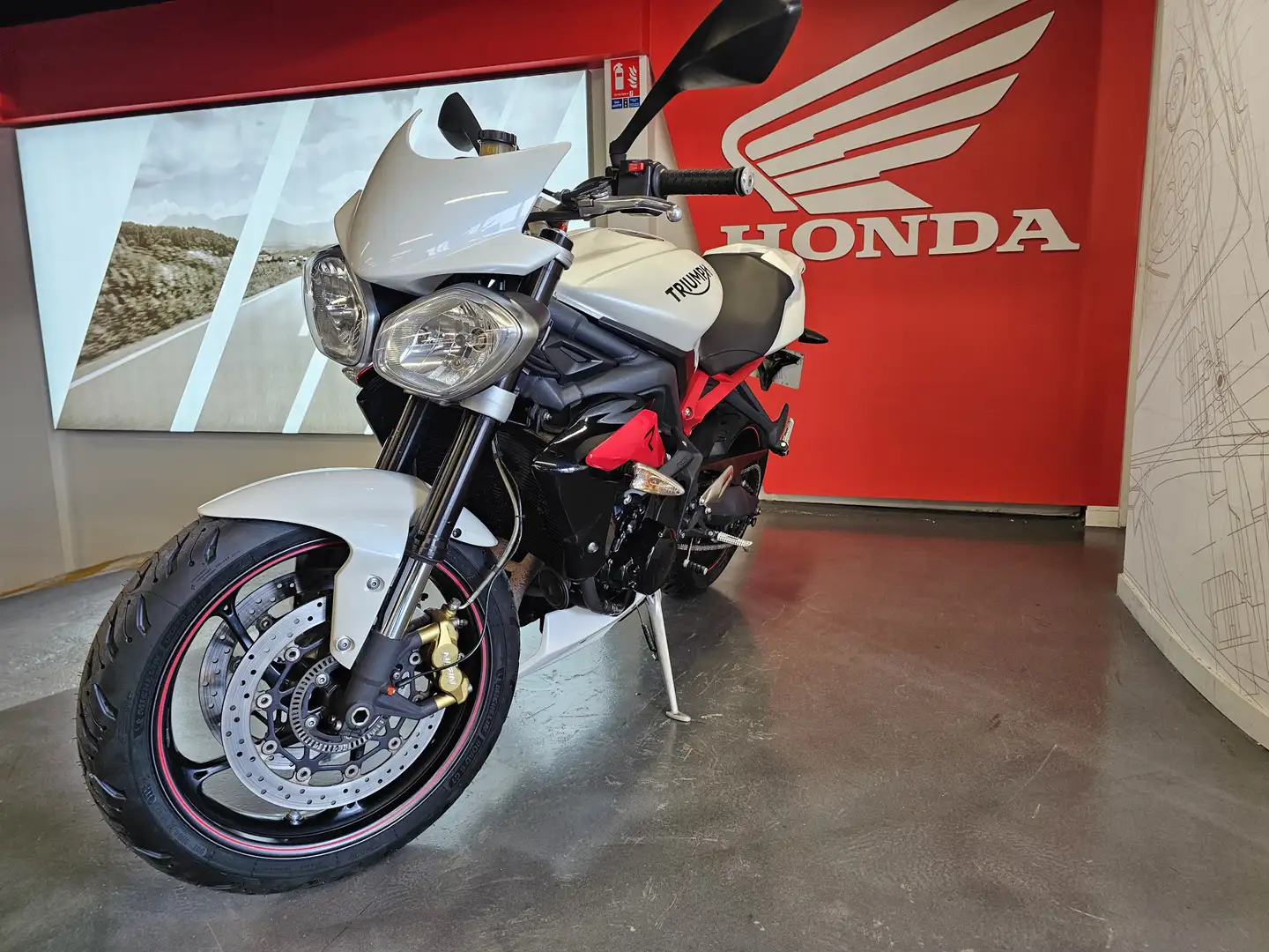 Triumph Street Triple 675 Blanc - 2