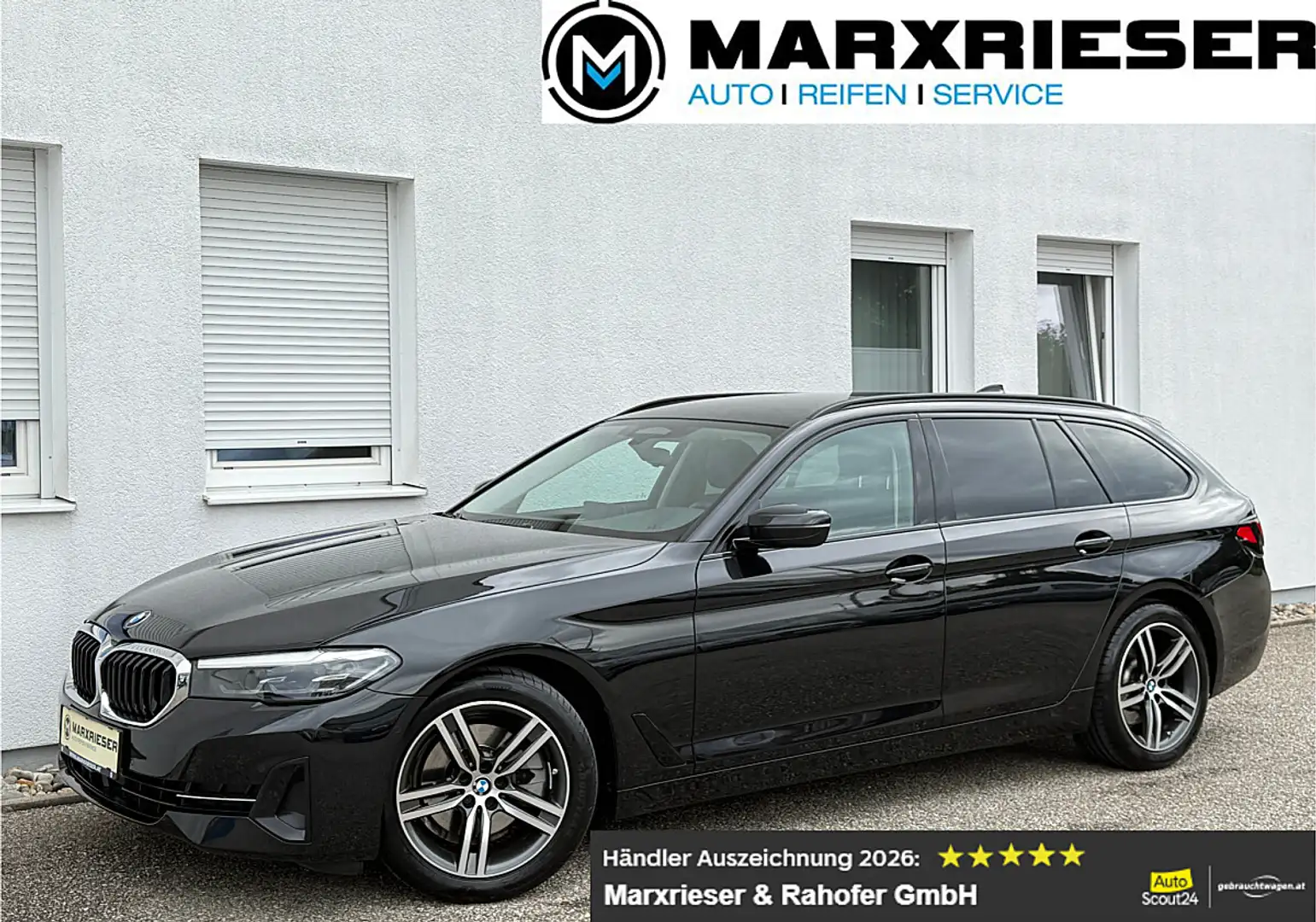 BMW 520 d Touring Aut.| LED |Leder| Komfortzugang | Schwarz - 1