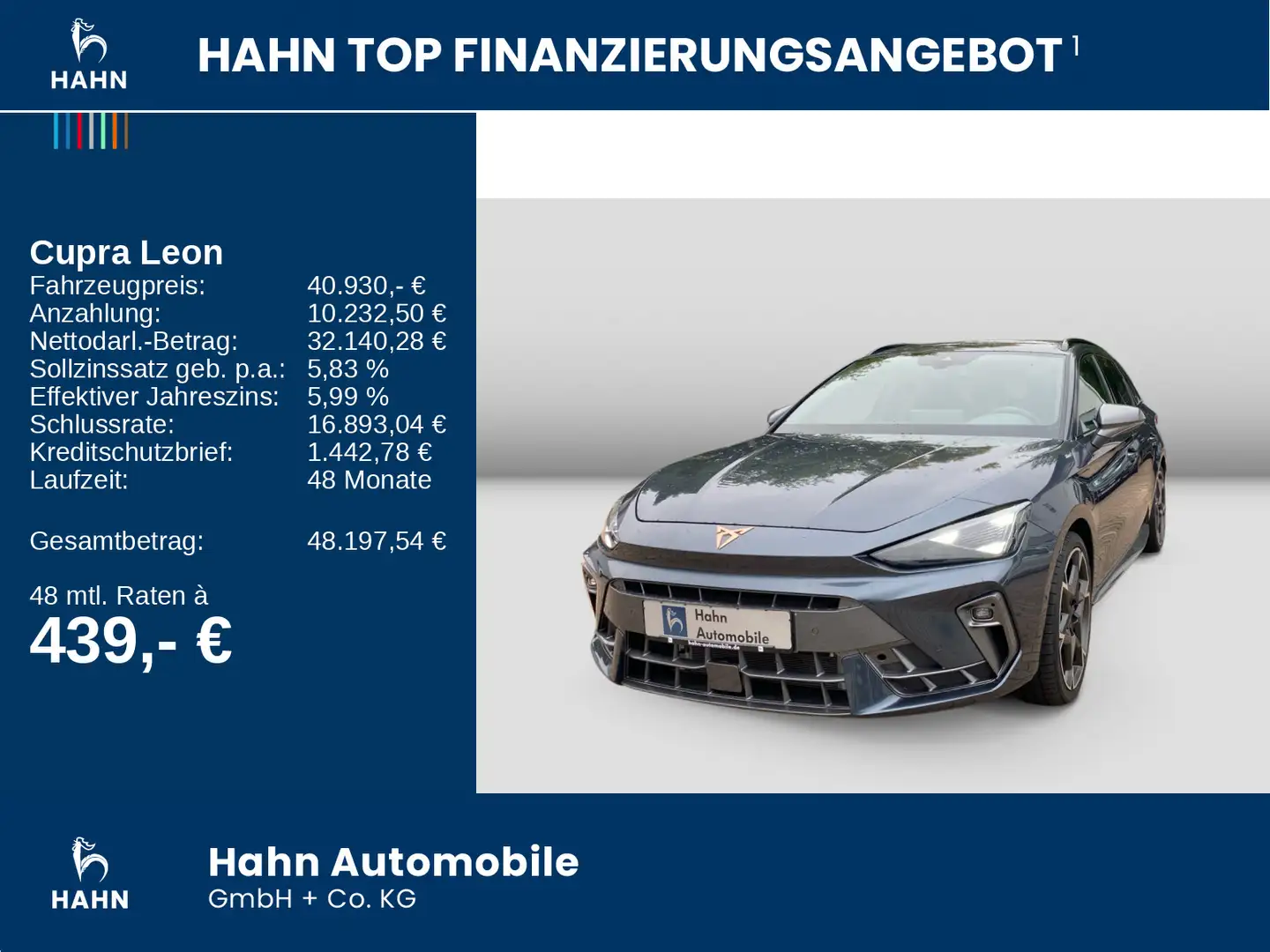 CUPRA Leon 1.5e Sportstourer DSG VZ LED ACC Navi Kessy Grau - 2