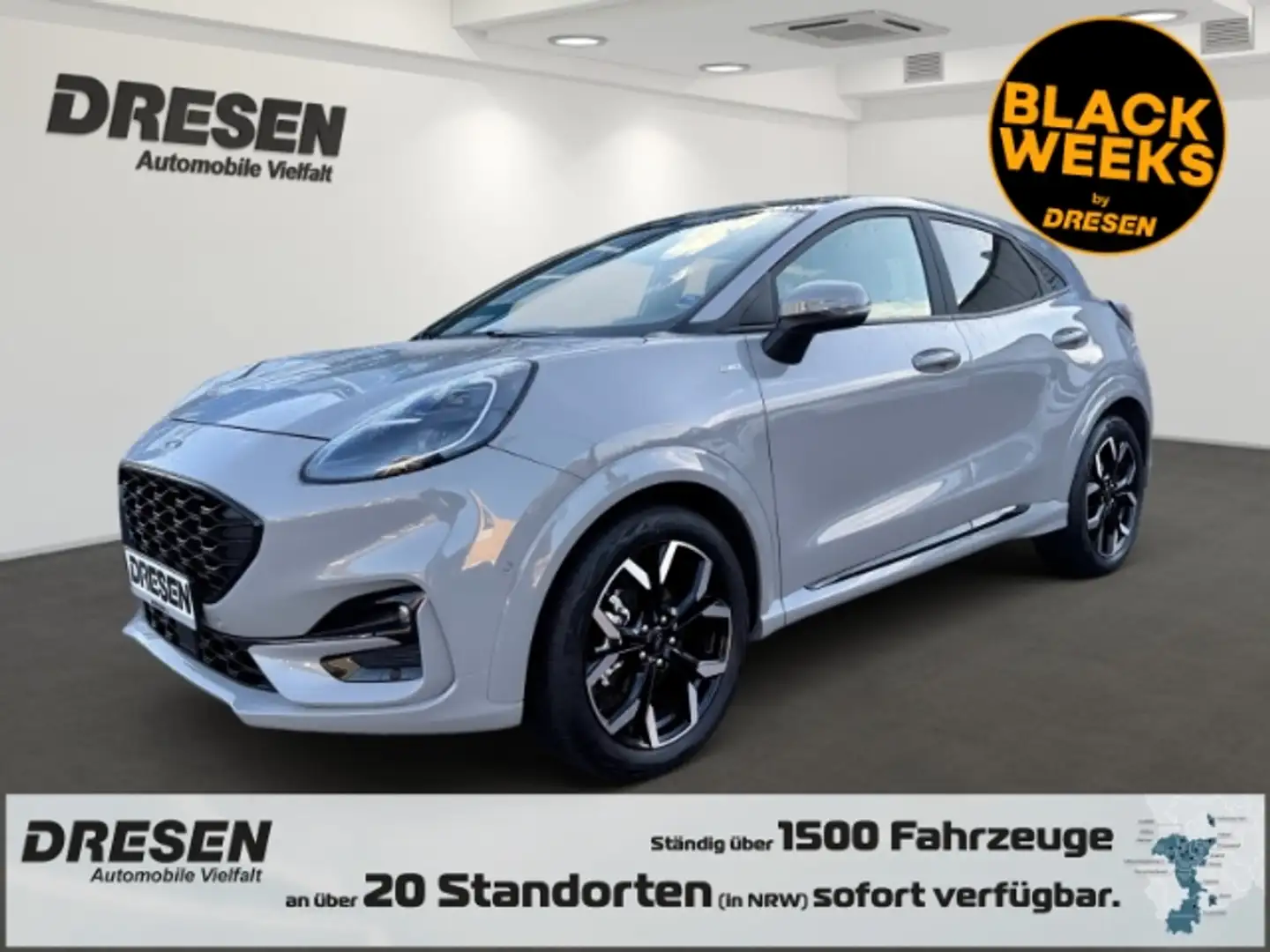 Ford Puma 1.0 EcoBoost ST-Line AHK-abnehmbar+El. Panodach Gris - 1