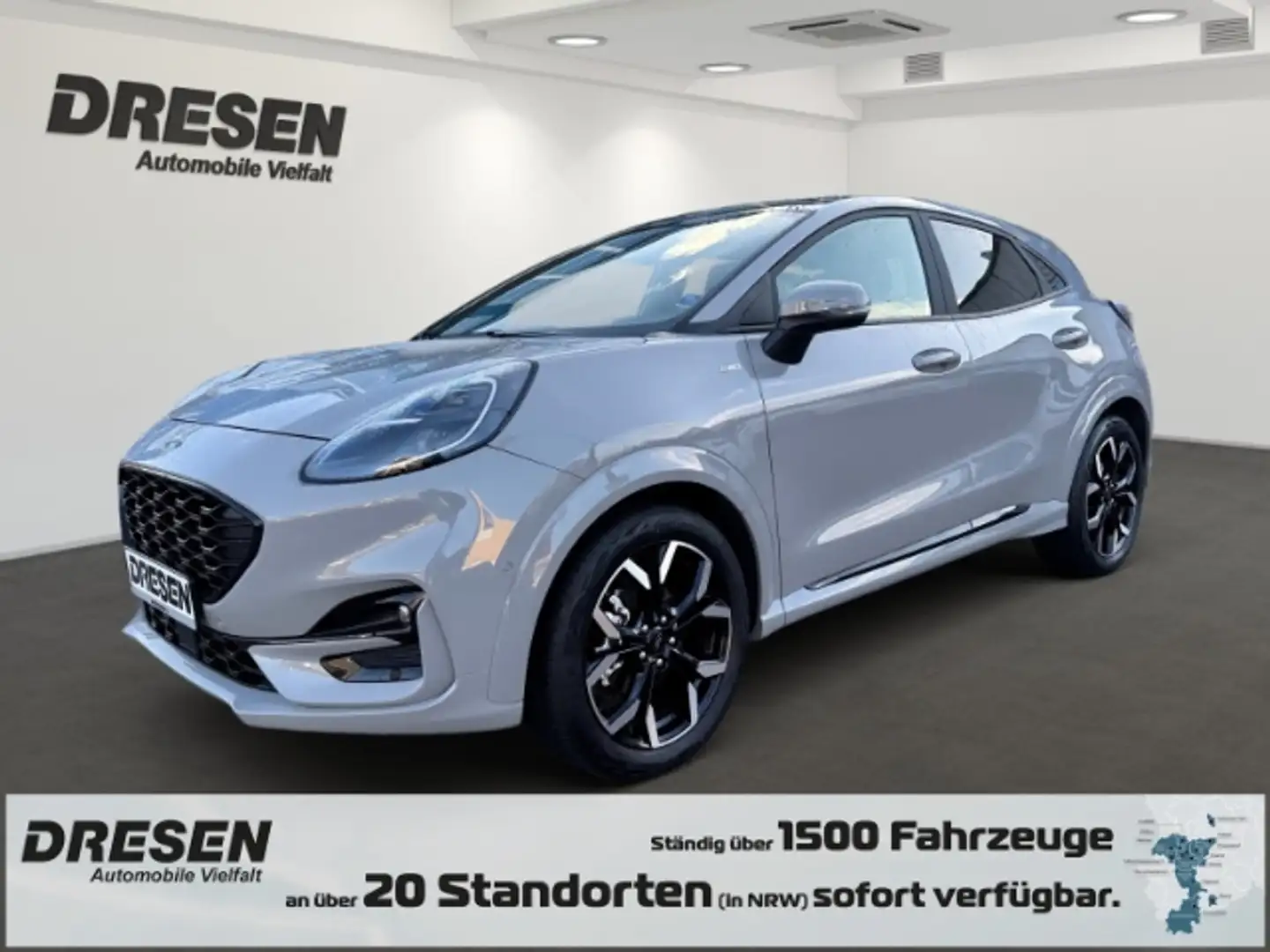 Ford Puma 1.0 EcoBoost ST-Line AHK-abnehmbar+El. Panodach Grijs - 1