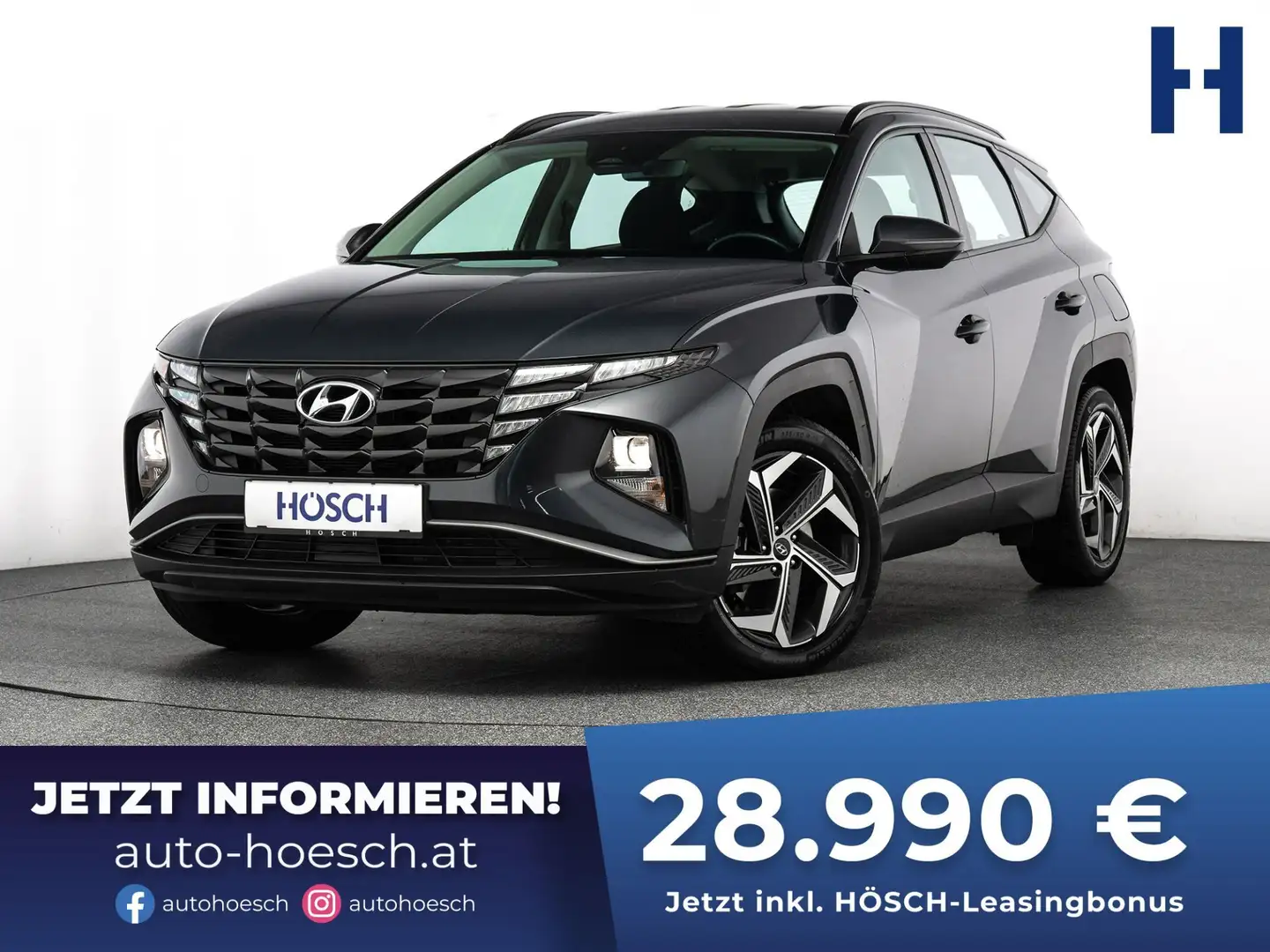 Hyundai TUCSON 1.6 T-GDI PHEV 265 4WD Aut. NAVI KAMERA 19 ZOLL Schwarz - 1