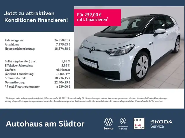 Volkswagen ID.3 Pro Performance 150 kW | LED RFK ACC CCS