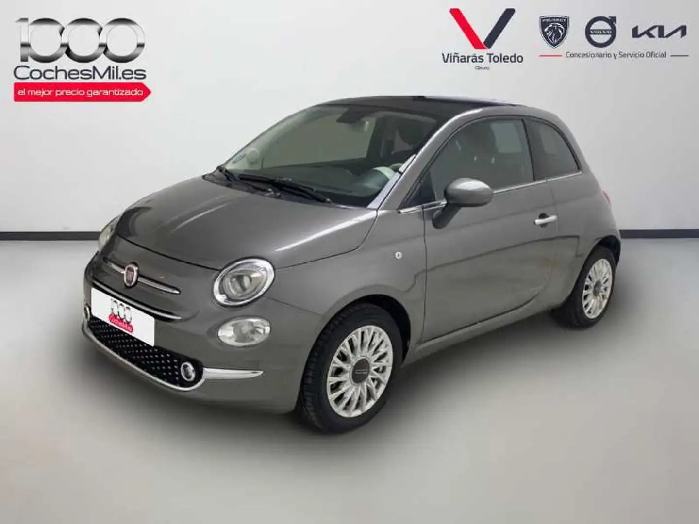 Fiat 500 1.0 Hybrid 51kw (70CV) Dolcevita Grijs - 1