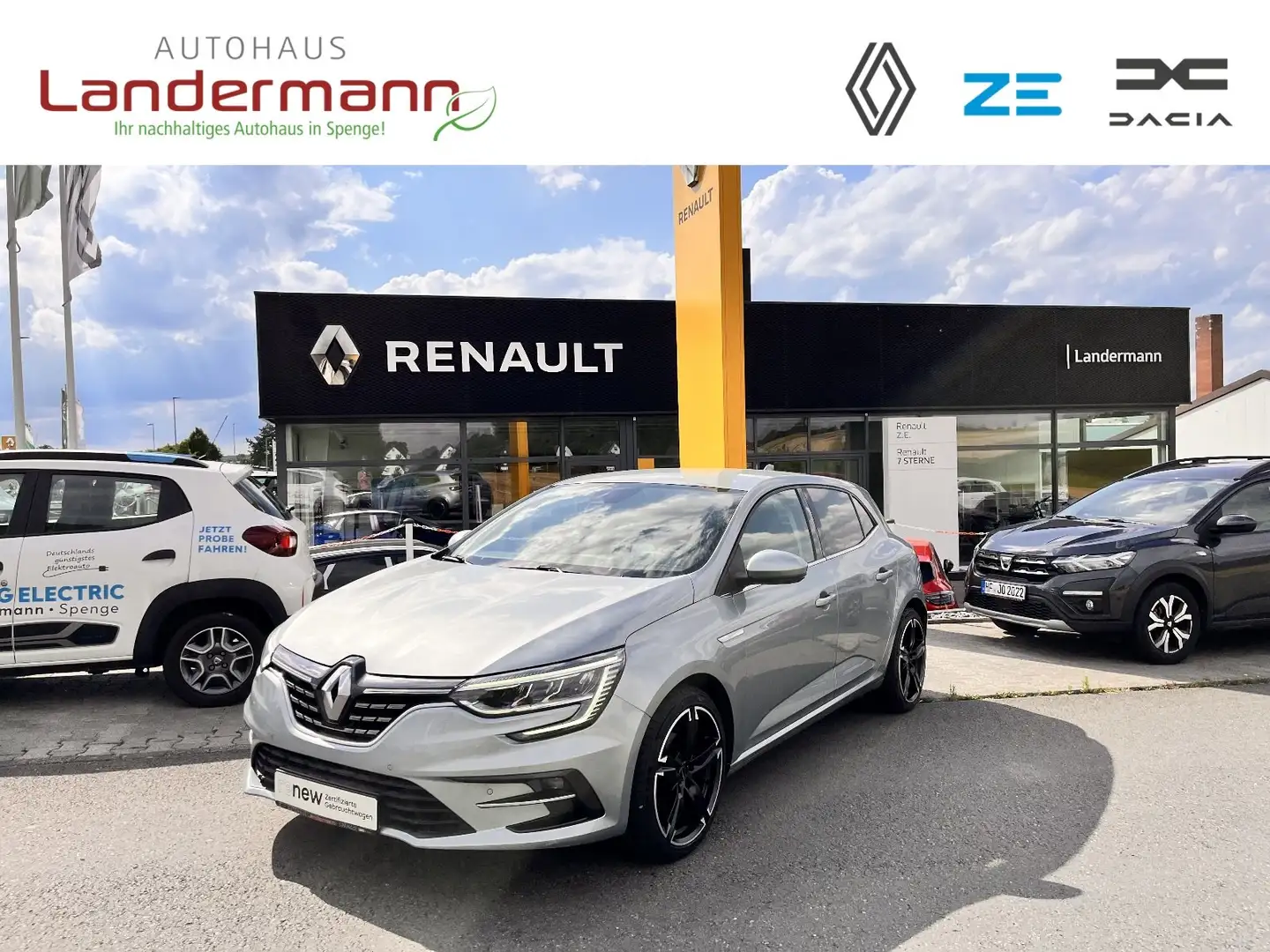 Renault Megane INTENS TCE 140 BOSE+HEAD-UP+SITZH+LED+ALU Gris - 1