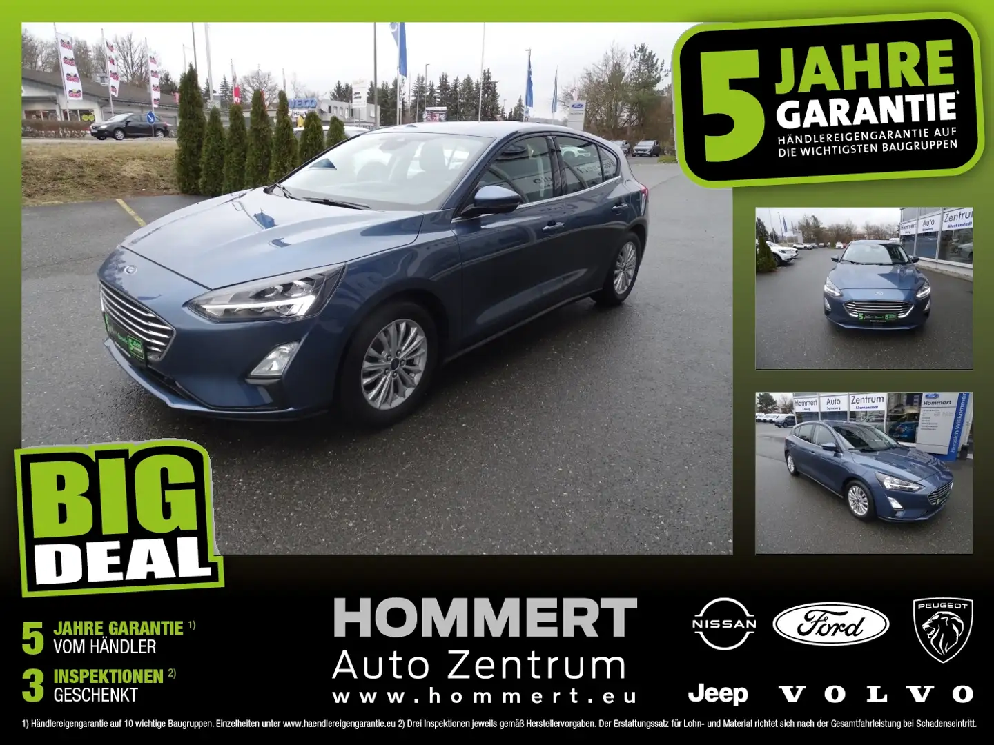Ford Focus 1.0 EcoBoost Titanium Navi ACC SpurH LM Azul - 1