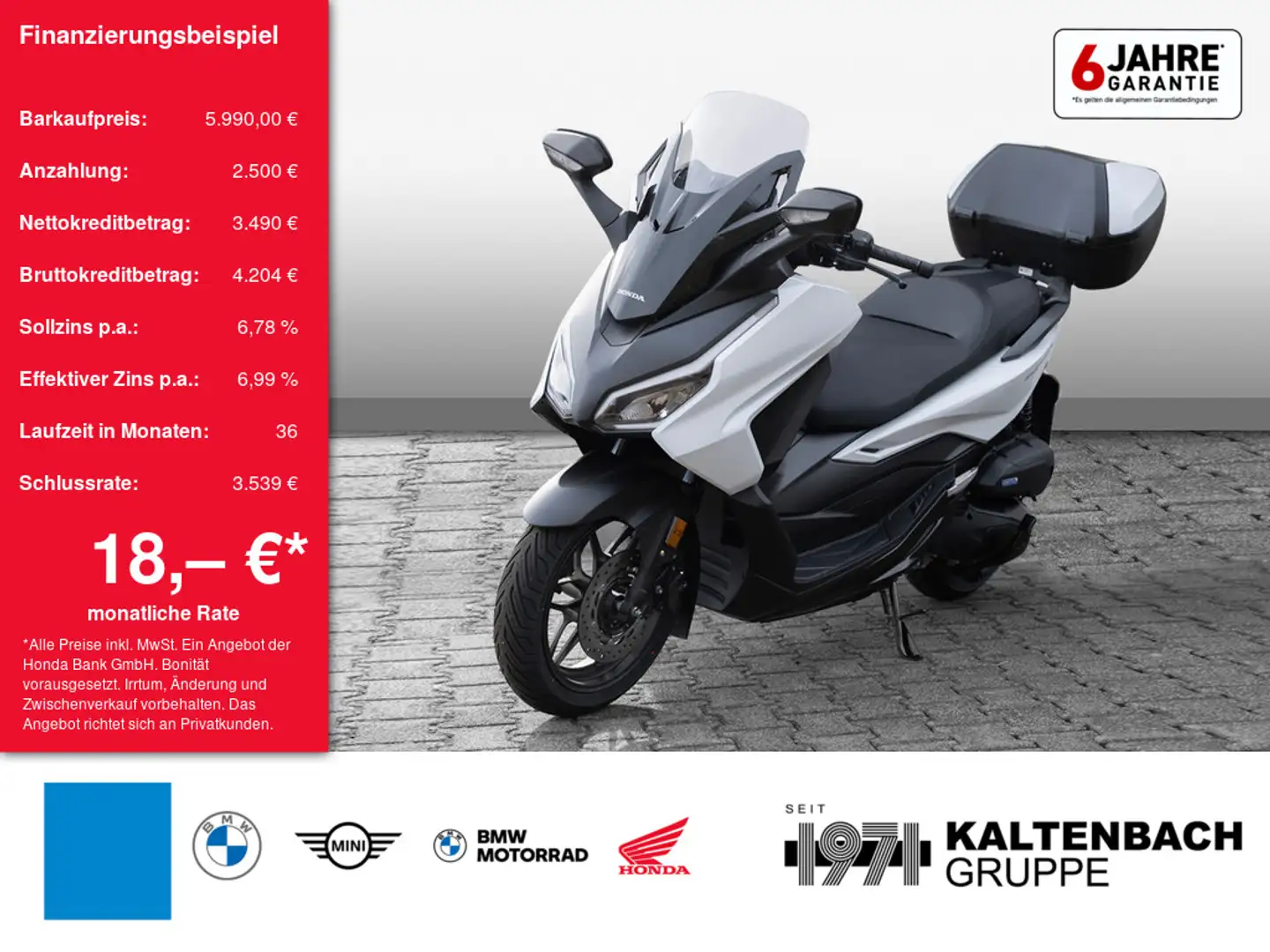 Honda Forza 125 LED SCHEINWERFER Blanc - 1