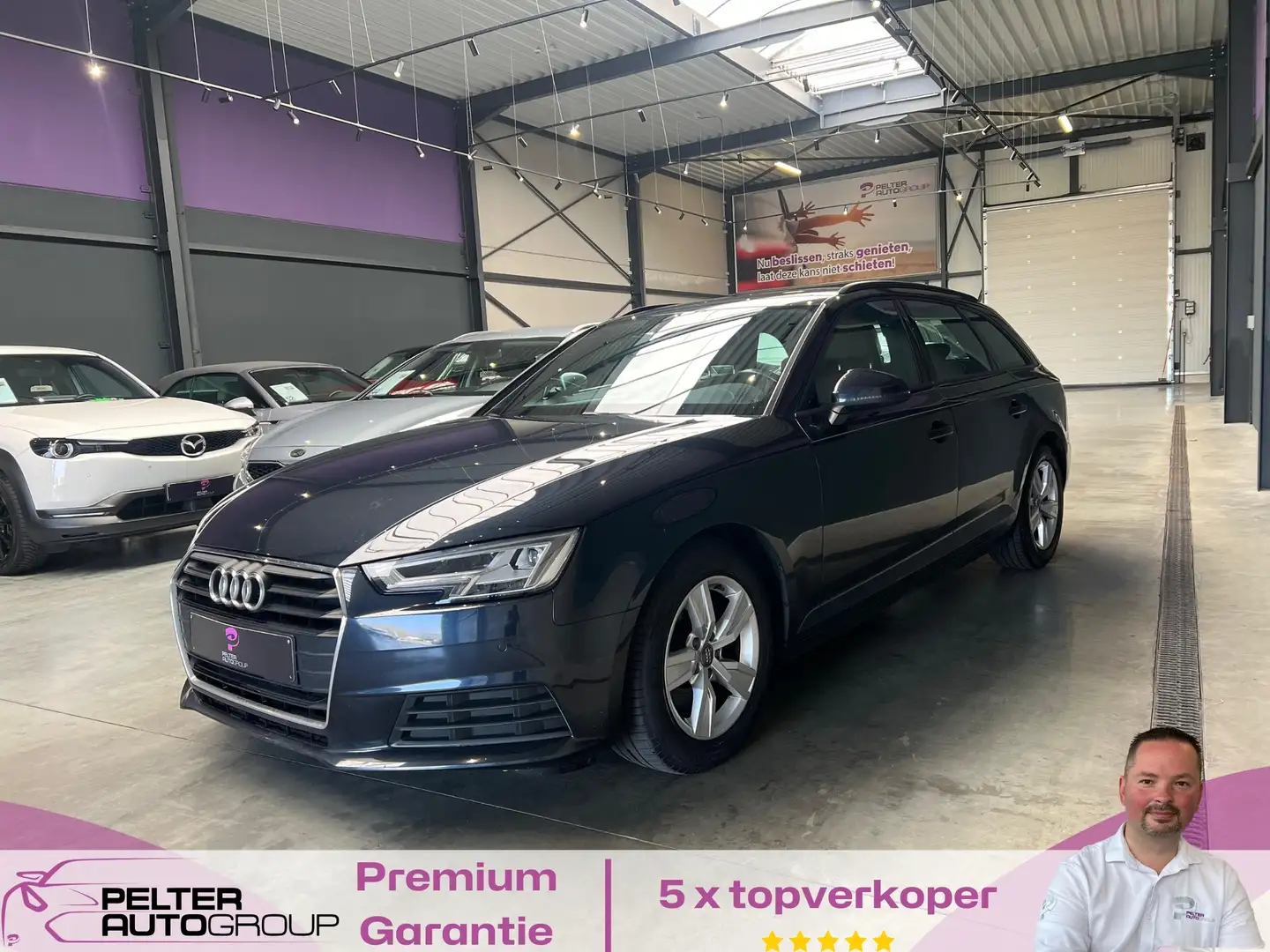Audi A4 2.0TDi Ultra Automaat GPS Leder Trekhaak Topstaat! Blue - 1