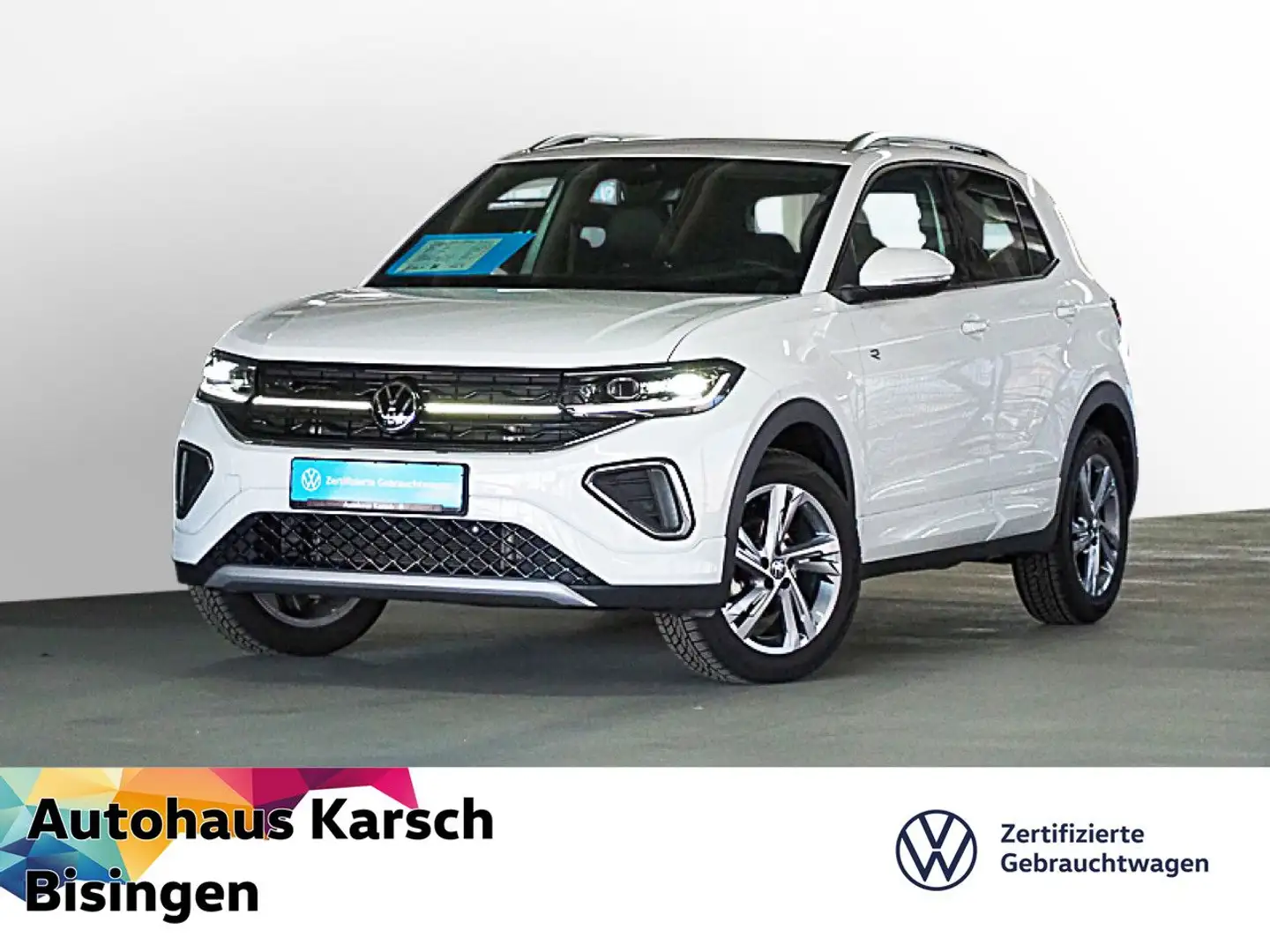 Volkswagen T-Cross 1.5 TSI DSG R-Line AHK, NAVI Bluetooth LED Weiß - 1