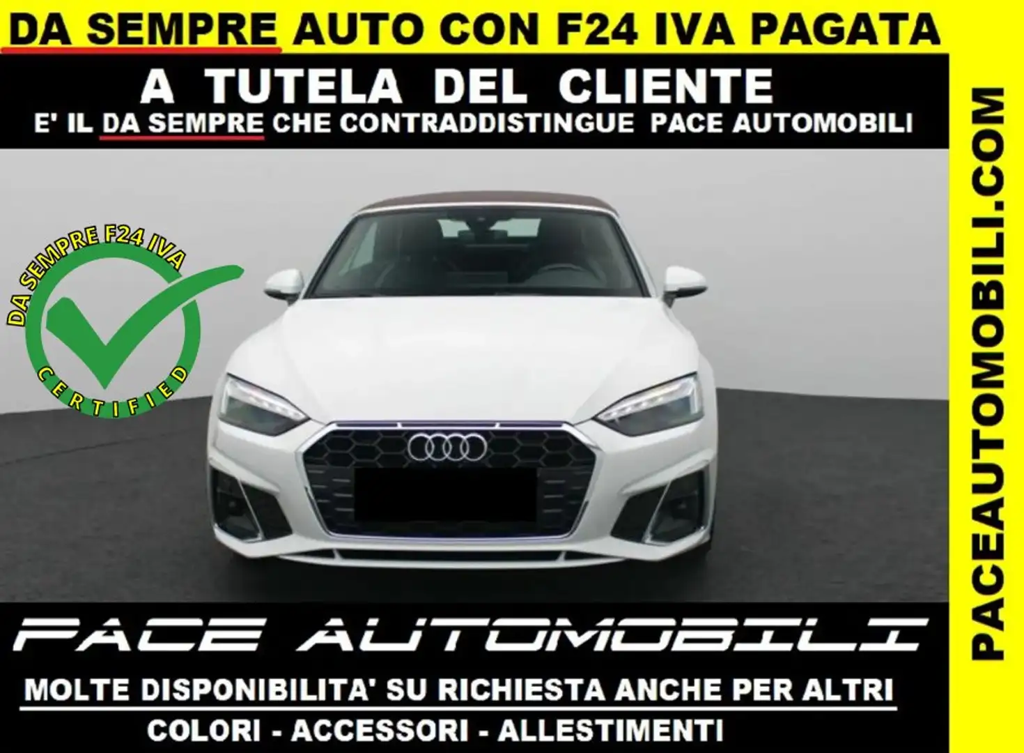 Audi A5 S-TRONIC S LINE S-LINE SLINE VIRTUAL COCKPIT PELLE Bianco - 1