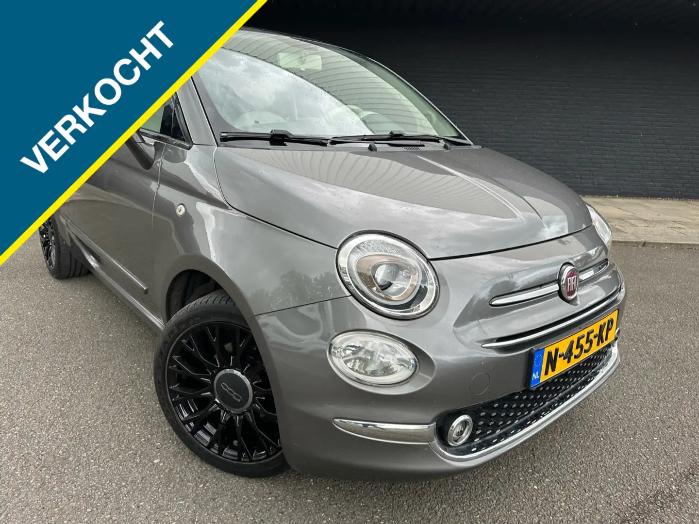 Fiat 500 1.2 Lounge Gris - 1
