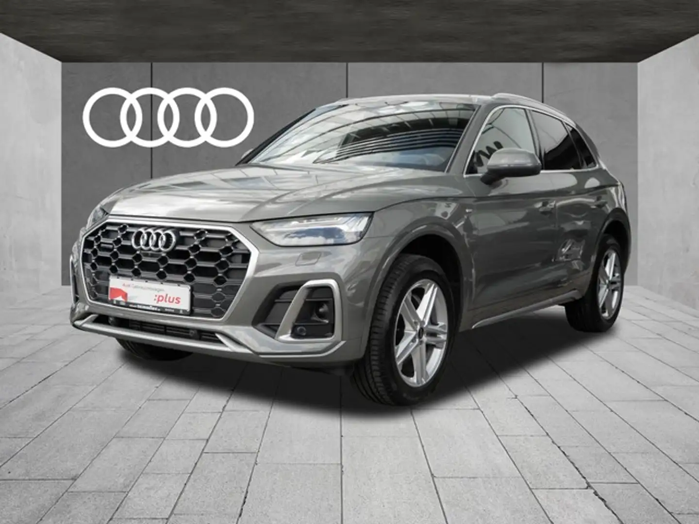 Audi Q5 40 TFSI quattro S line AHK ACC Matrix LED LM19 ... Gris - 2