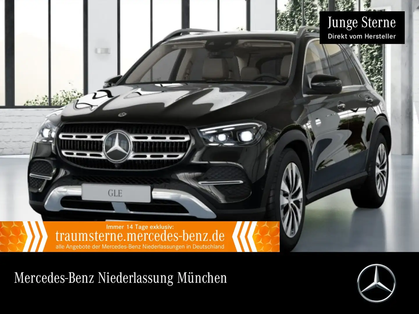 Mercedes-Benz GLE 350 de 4M PANO+360+AHK+MULTIBEAM+HUD+SITZKLIMA Schwarz - 1