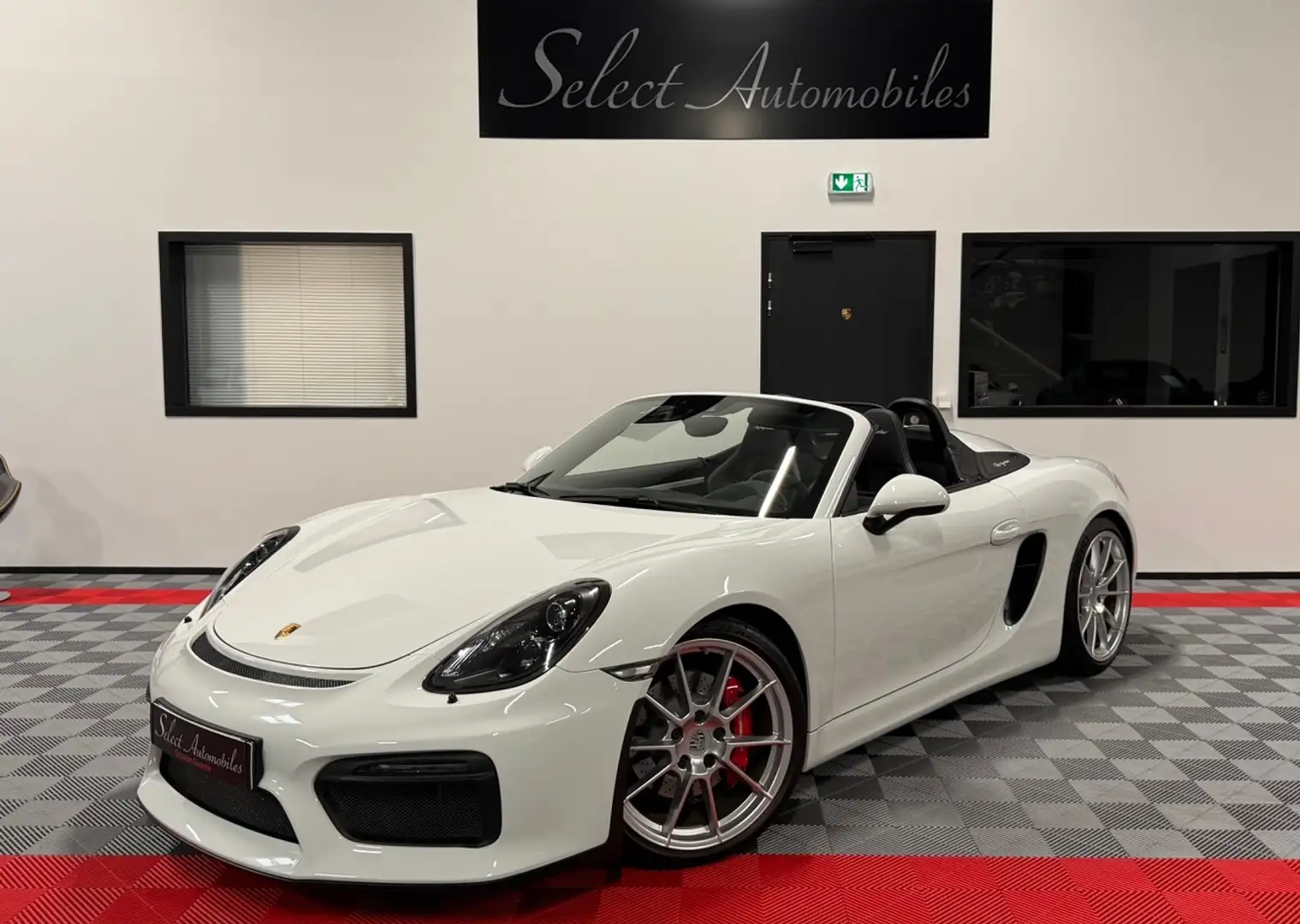 Porsche Boxster Porsche 981 Boxster Spyder 3.8 375ch Weiß - 1