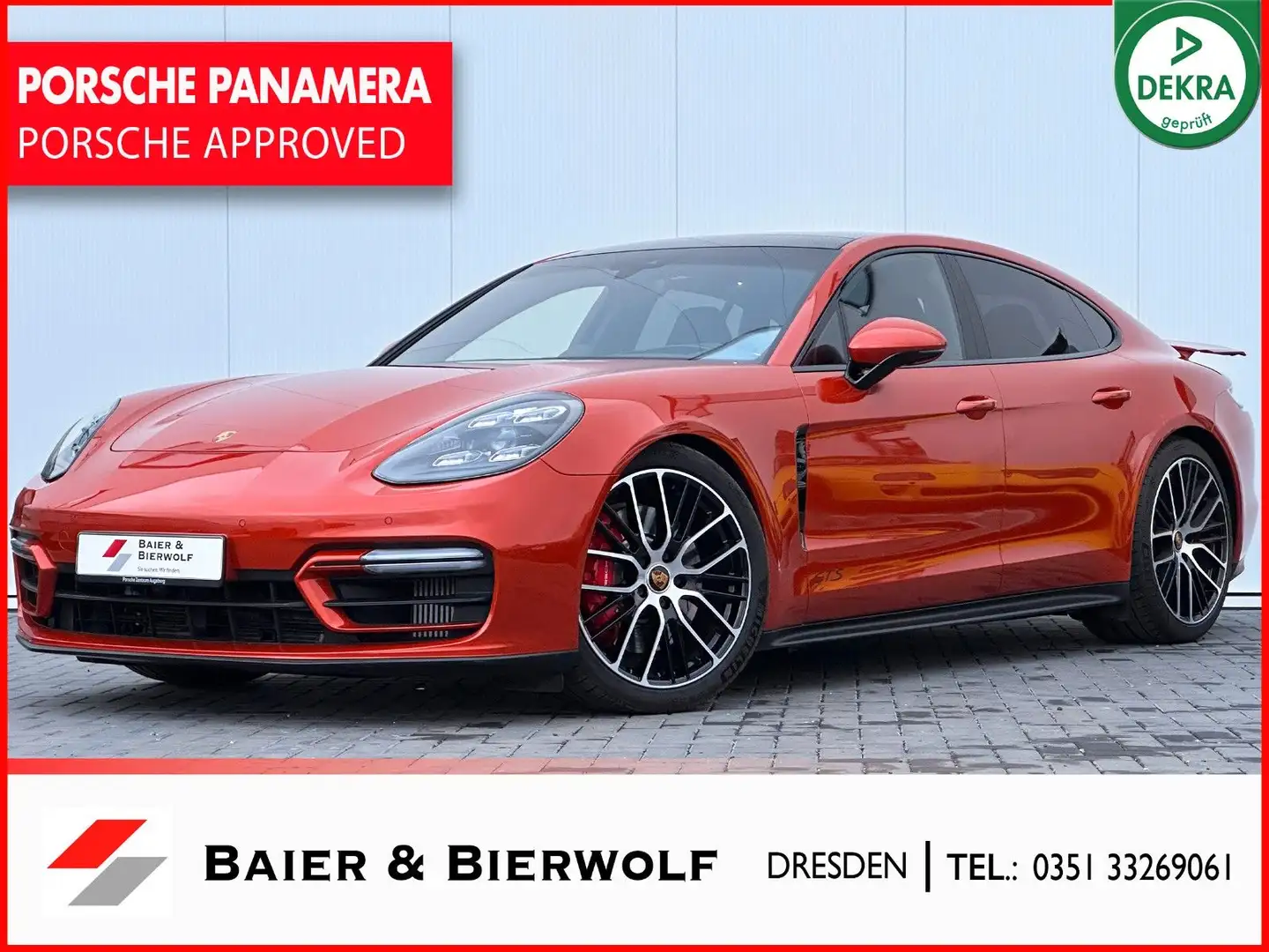 Porsche Panamera GTS SOURROUND VIEW PDCC PTVPLUS SOFORT Orange - 1