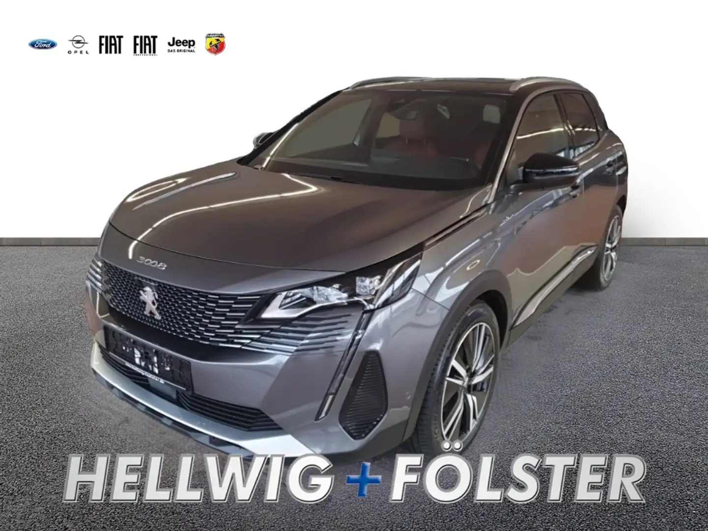 Peugeot 3008 Hybrid 136 GT 1.2  Pano-Dach Navi Leder Grigio - 1