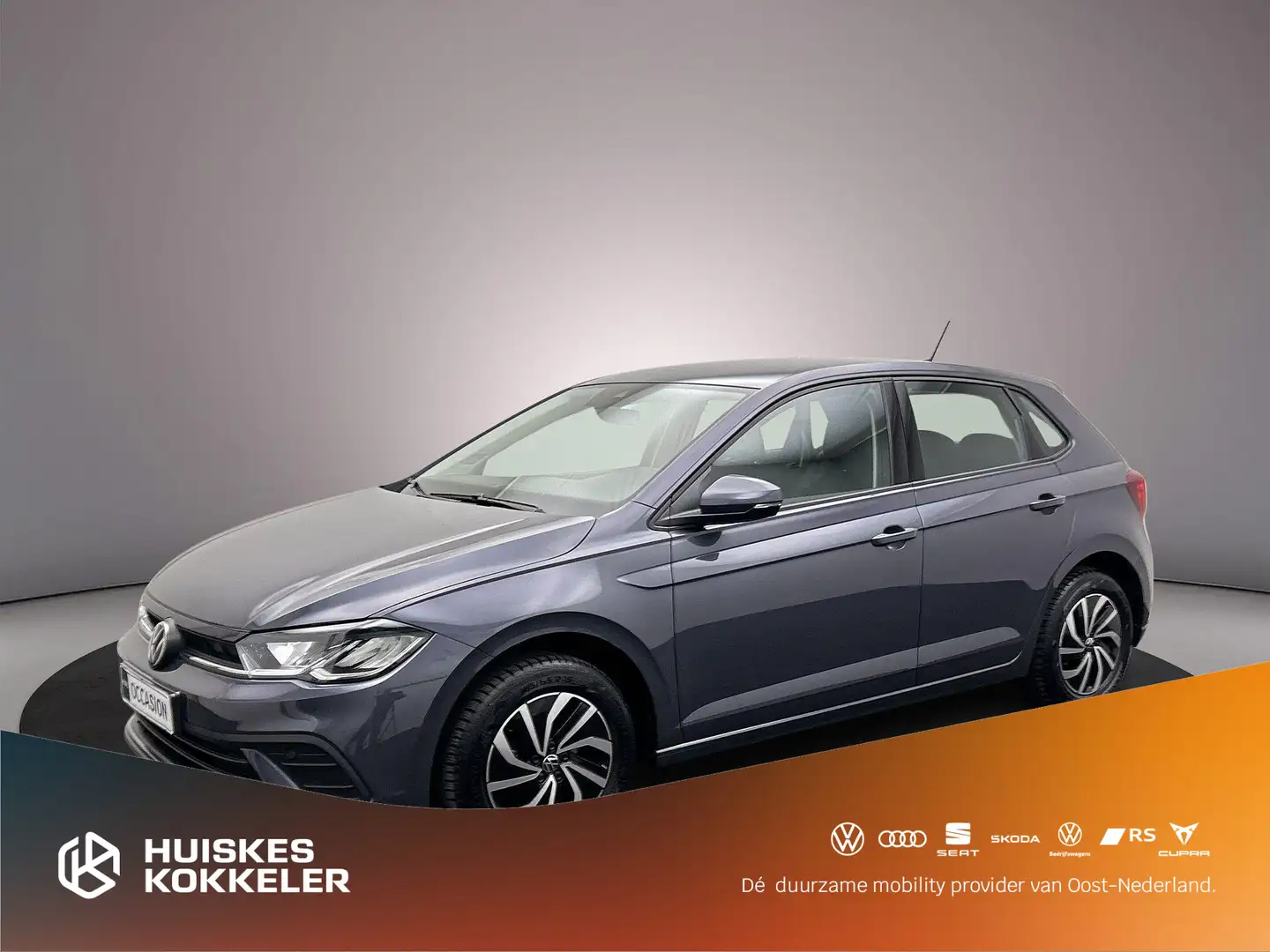 Volkswagen Polo Life 1.0 TSI 95pk Adaptive cruise control, Airco, Gris - 1