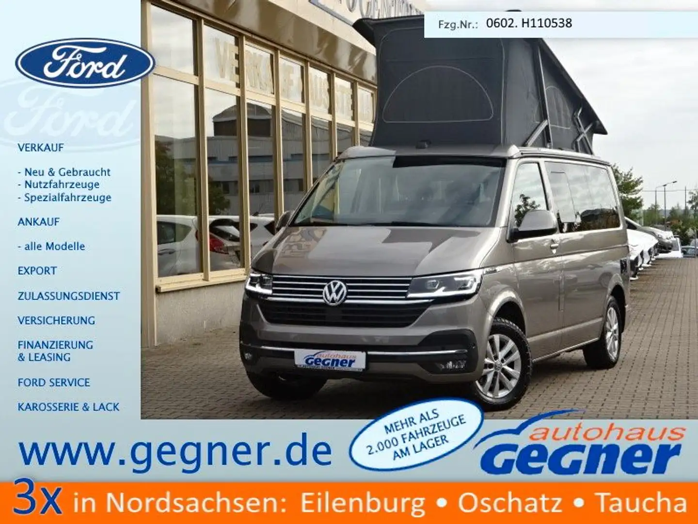Volkswagen T6 California T6.1 California 150PS DSG Ocean Beige - 1