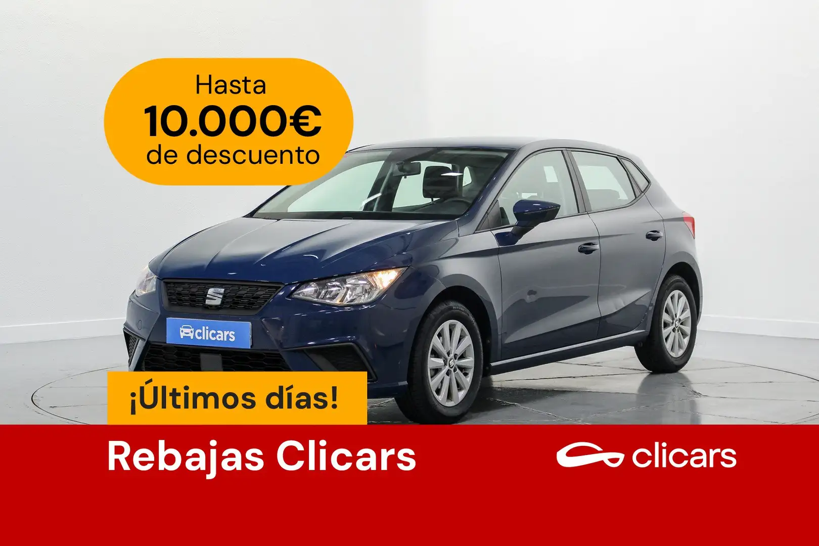 SEAT Ibiza 1.0 S&S Reference Plus 75 Bleu - 1