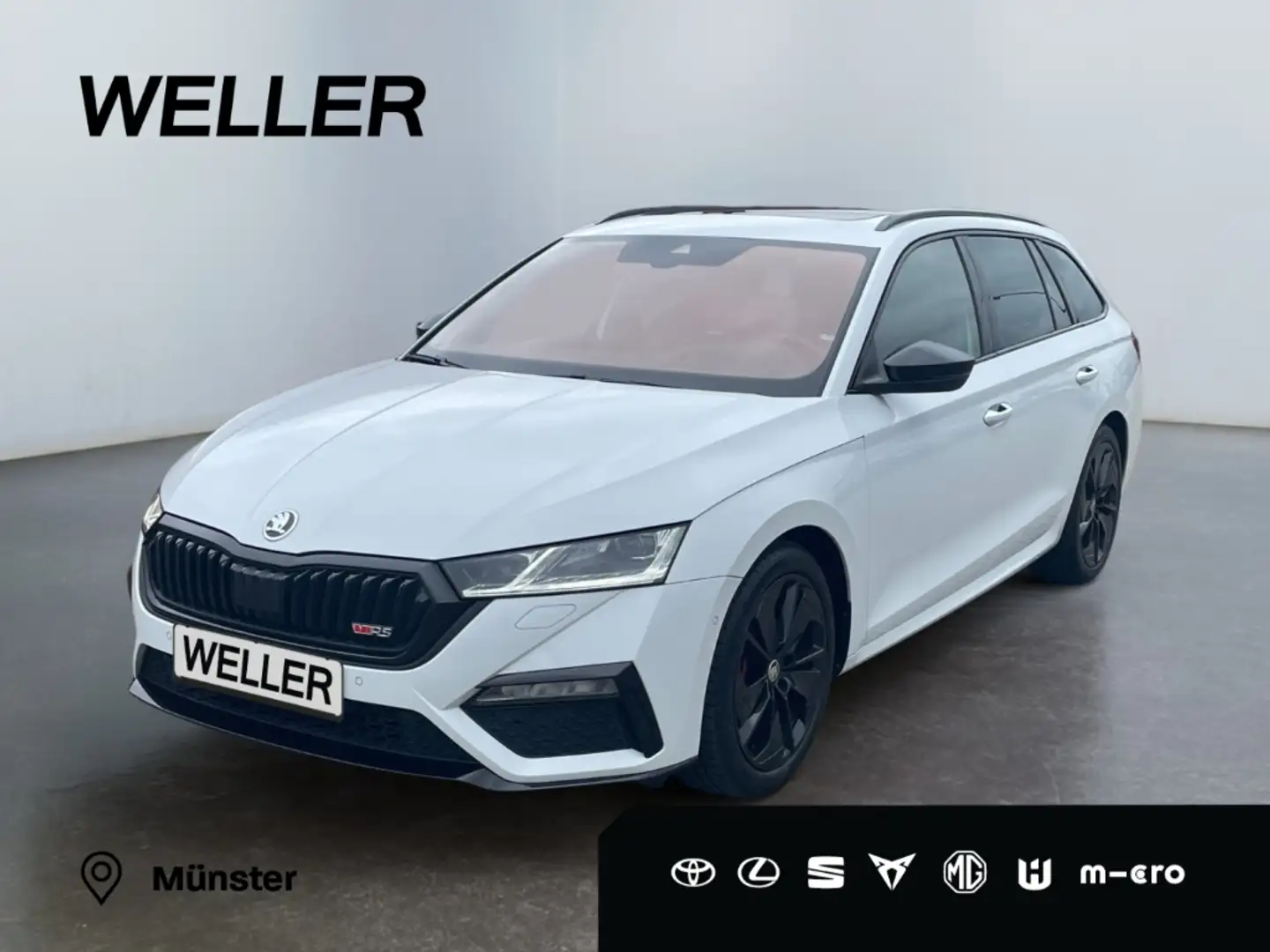 Skoda Octavia Combi 2.0 TDI DSG 4x4 RS *AHK*Pano*Sthz* Weiß - 1