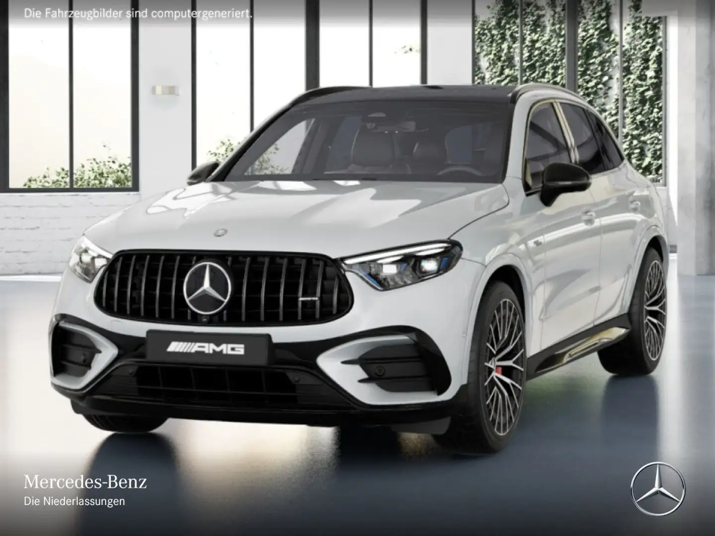 Mercedes-Benz GLC 43 AMG GLC 43 4M NIGHT+PANO+360+AHK+BURMESTER+SITZKLIMA Blanc - 2