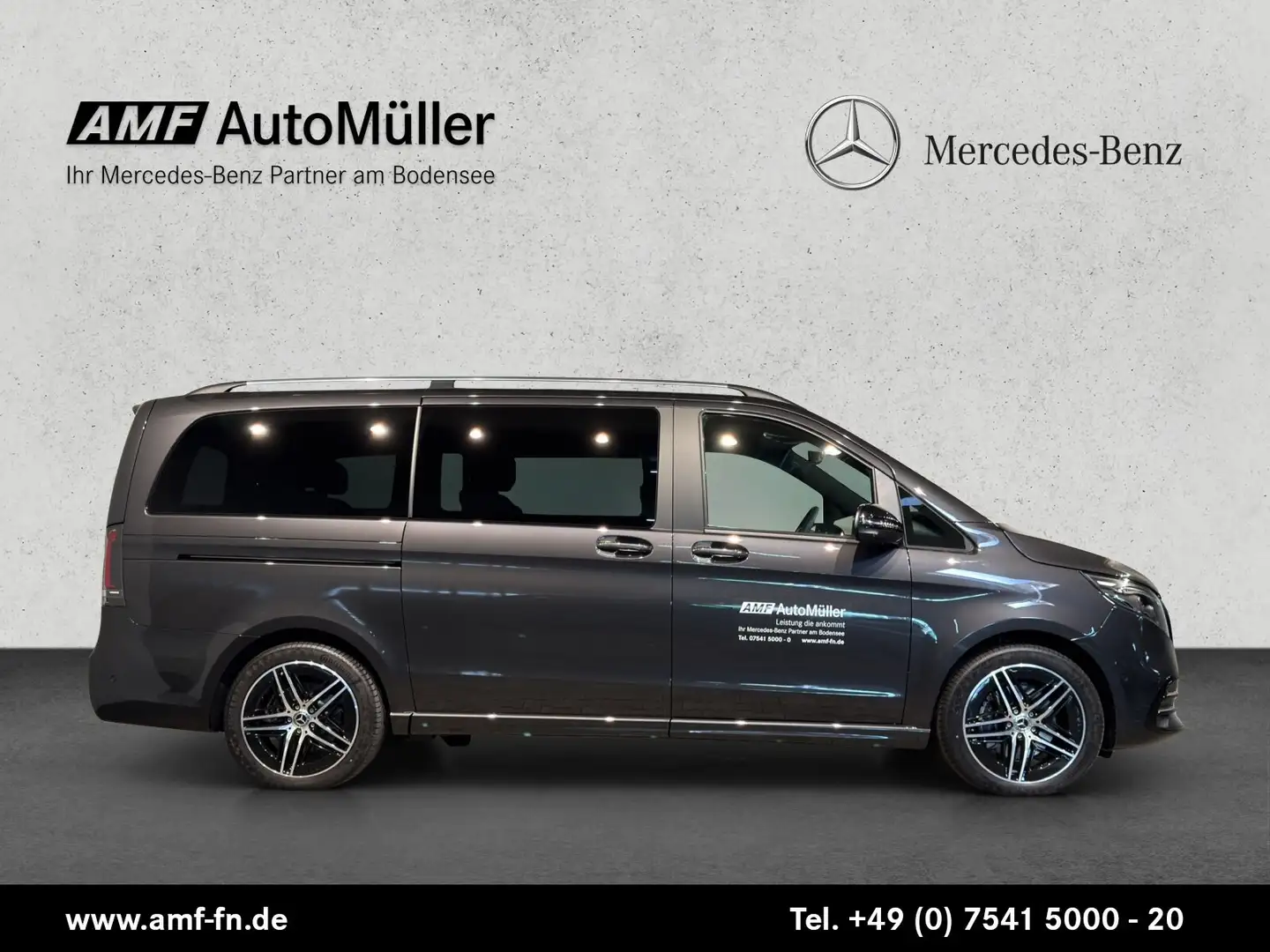 Mercedes-Benz V 250 V 250 d 4M /L AMG Line 7-SITZE+PANO+DISTRO+AHK+ Grau - 2